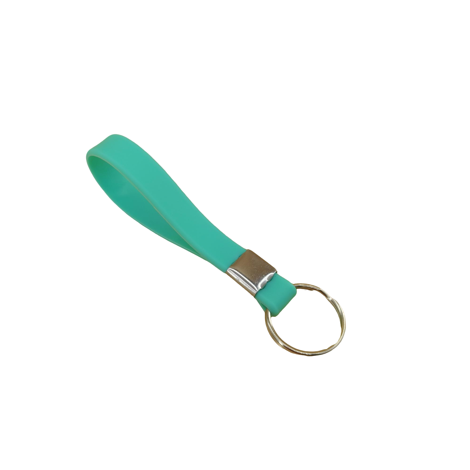 Silicone Wristband Keyring Loop Design Metal Crimp 13