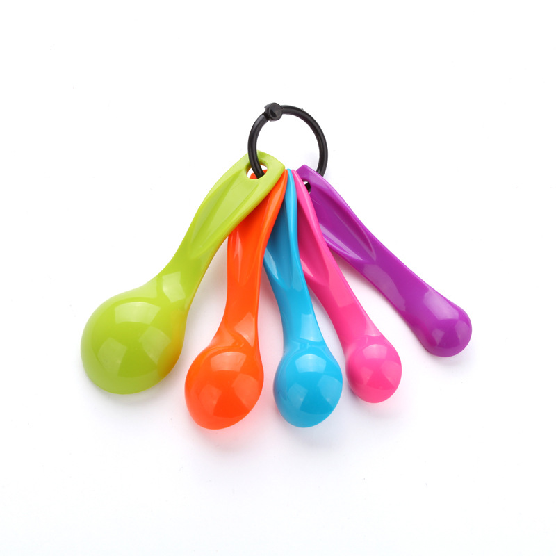 5 Piece Set Colored Measuring Spoons 2