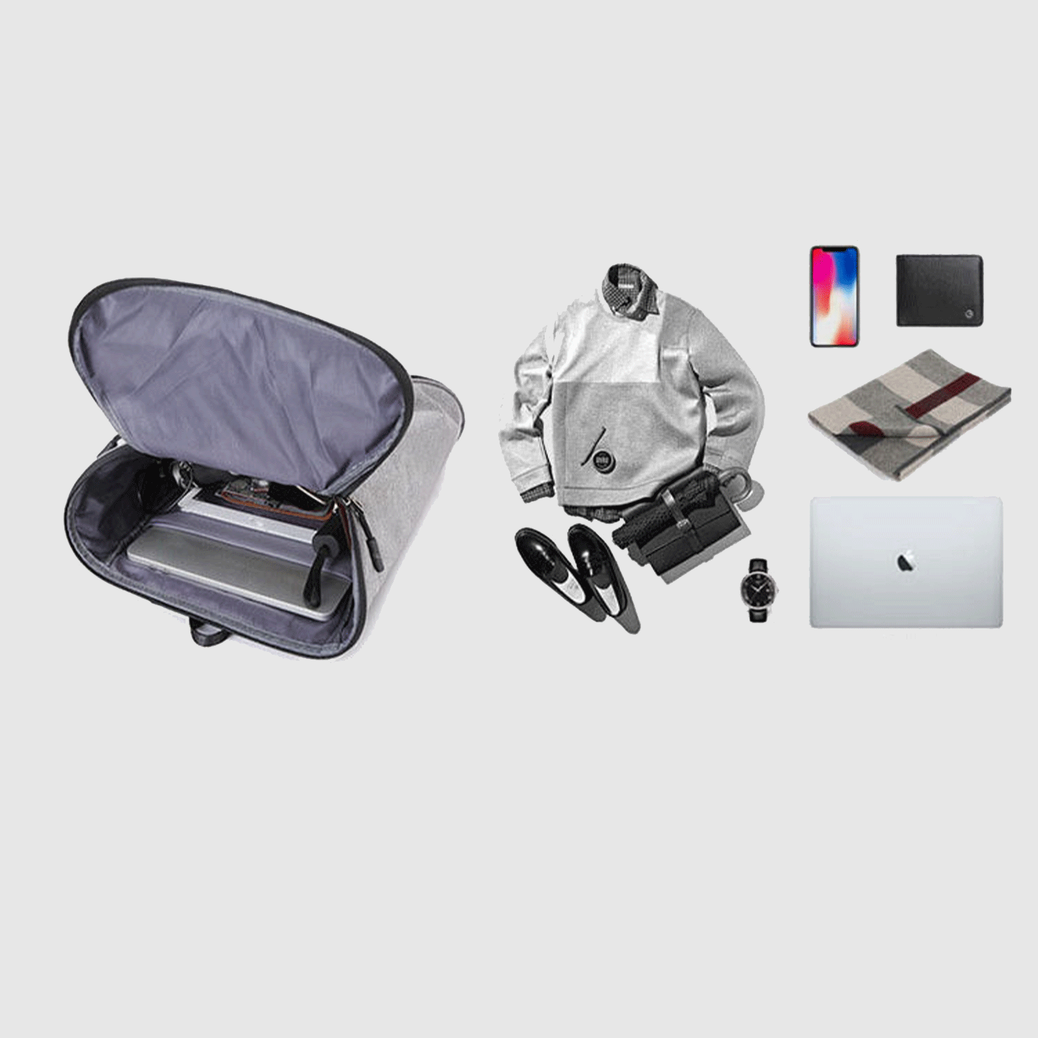 durable Travel Laptop USB Anti Theft Business Bag Backpack 25