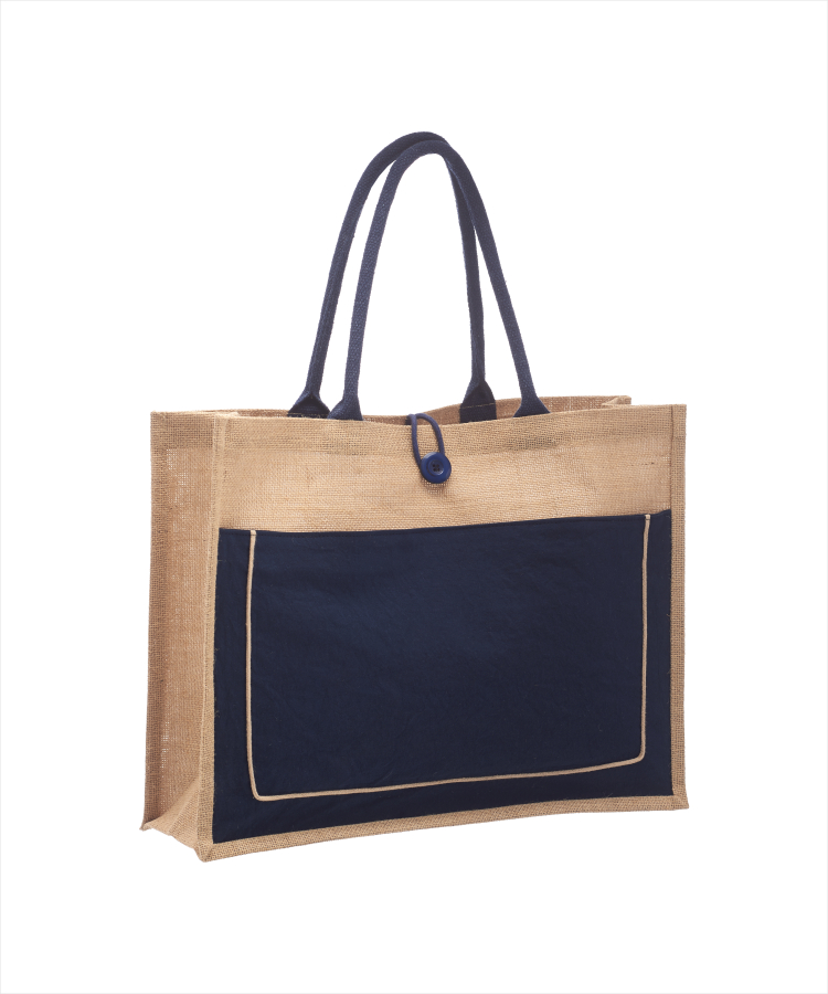 Union Printed - Cotton Pocket Jute Tote Bags, custom tote bag with logo imprint 7