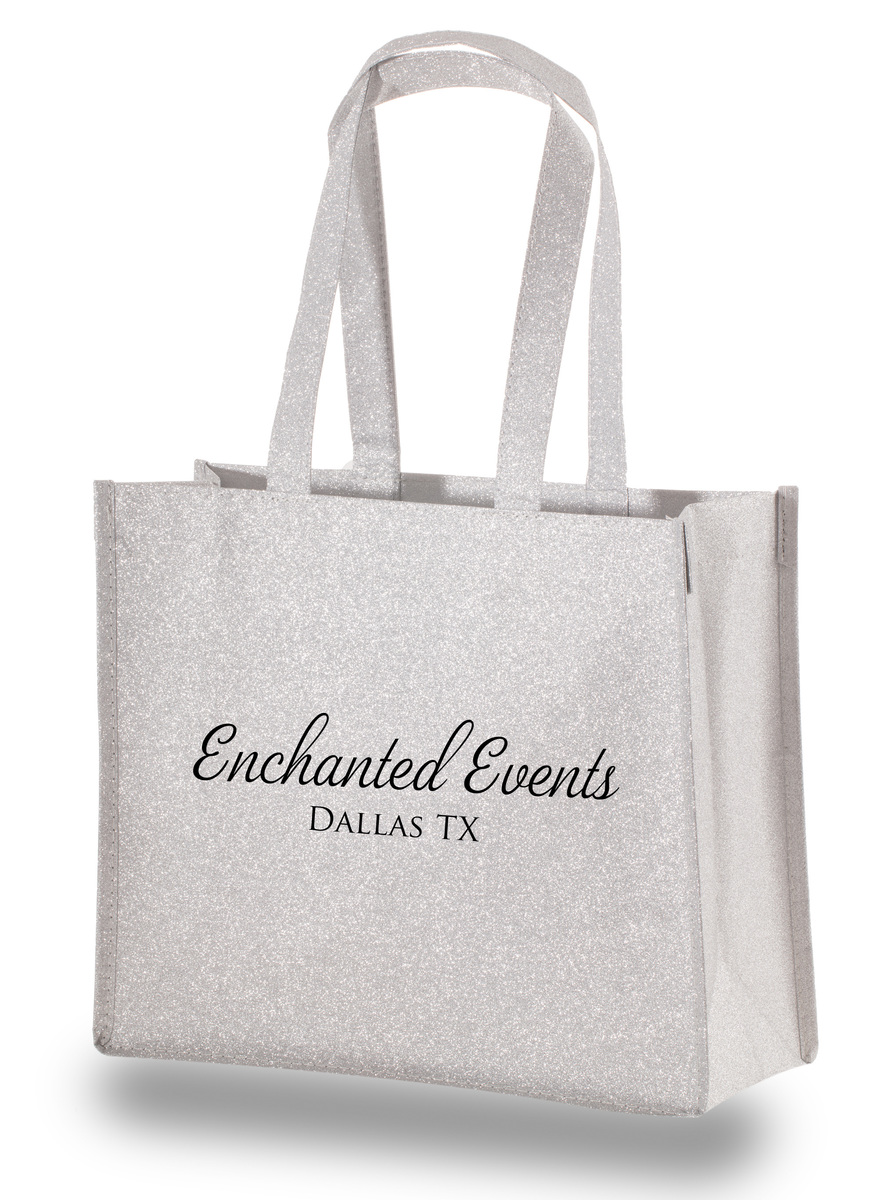 Showstopping Sparkle Small Glitter Bag - 13"x11"x5"