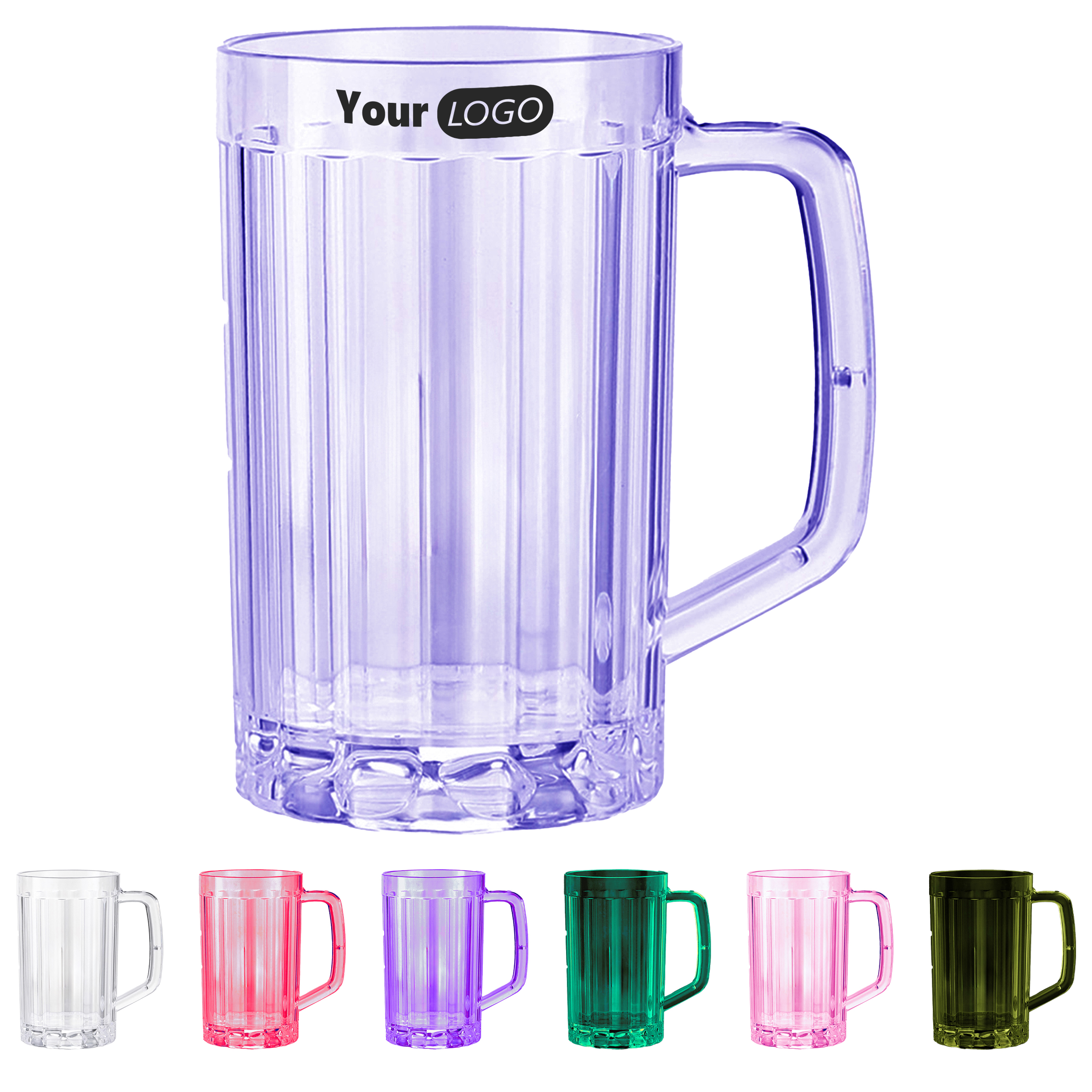 Plastic Vibrant Beer Mug 3