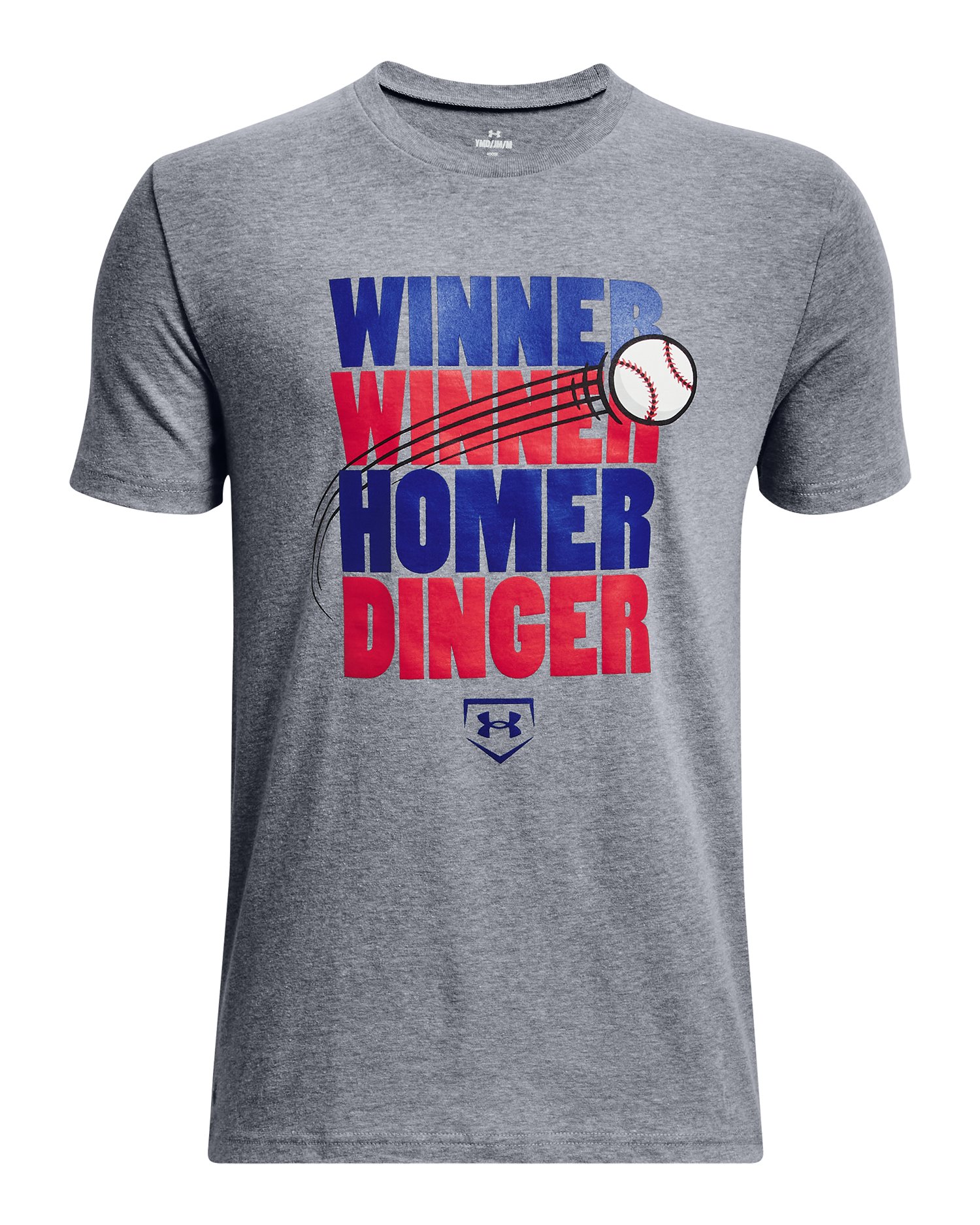 UA Home Dinger Boys' Short Sleeve, custom youth shirt with logo imprint 2