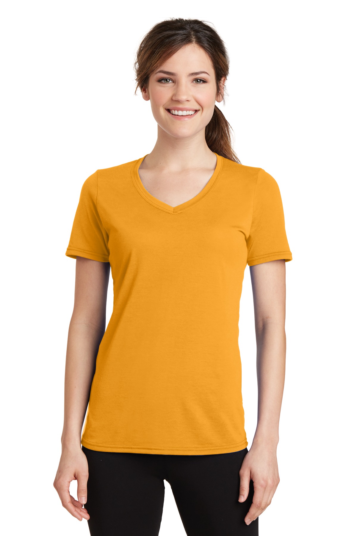 Port & Co Women's Performance Blend V-Neck Tee. LPC381V 58