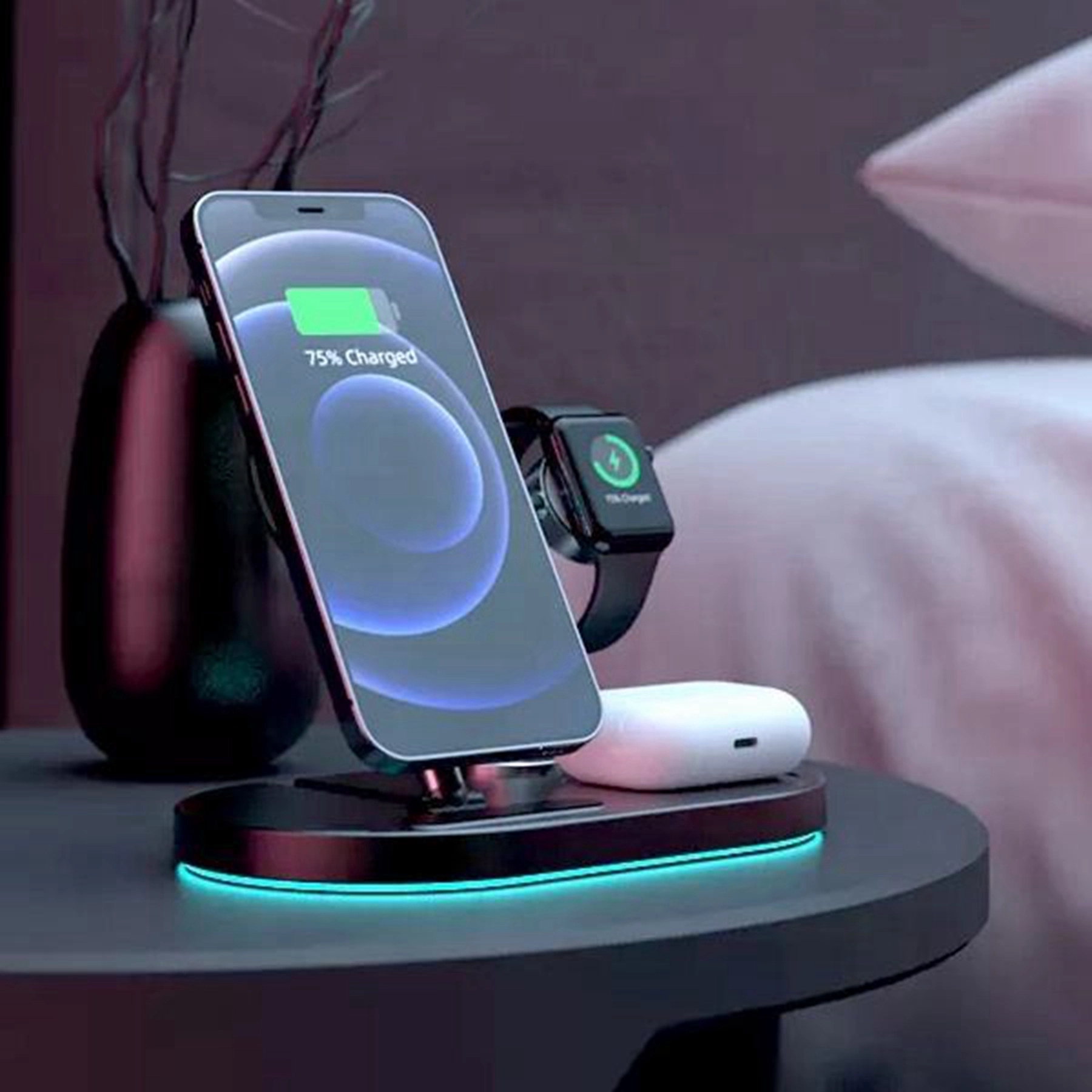 15W 4 in 1 Folding Wireless Charging Stand 3