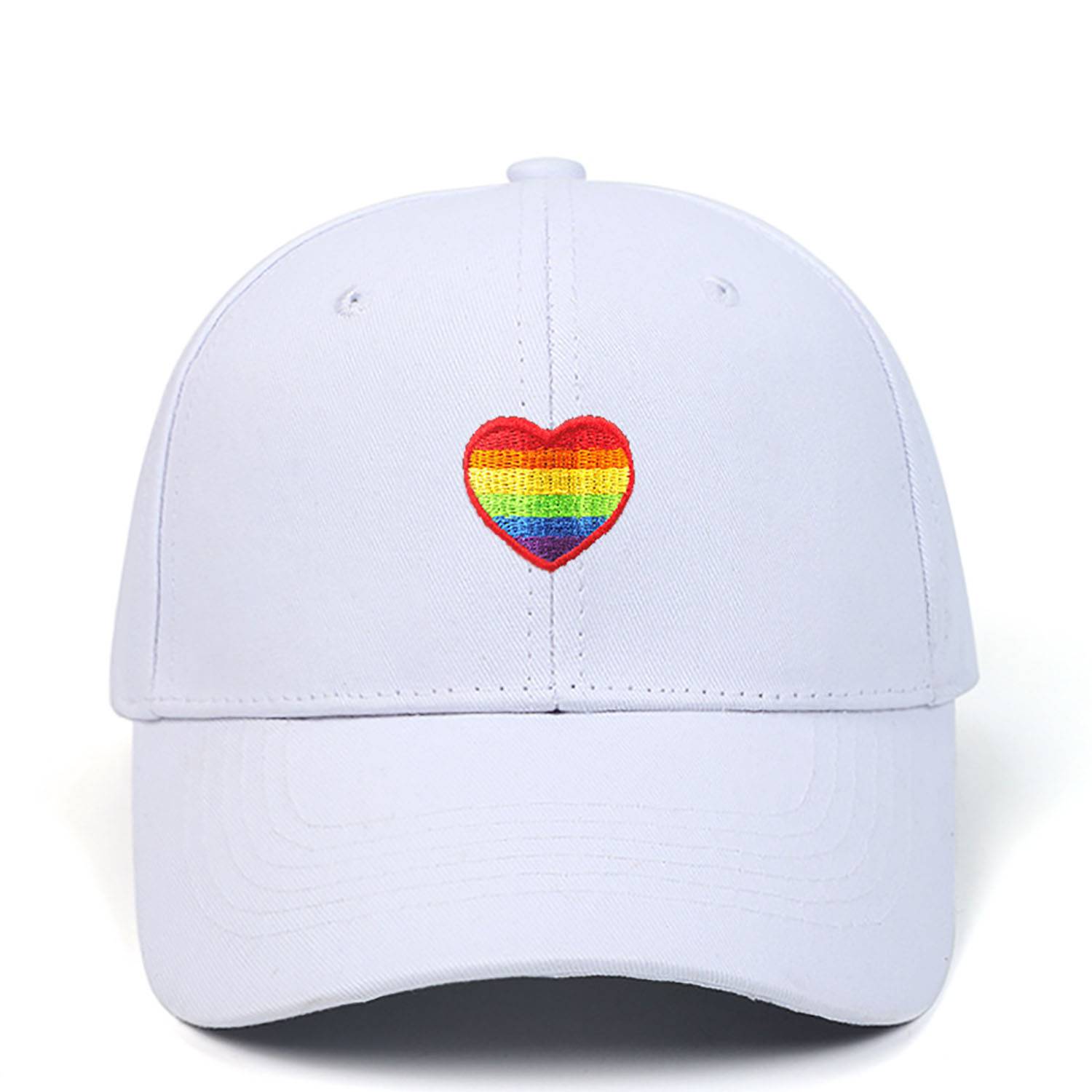 Rainbow Love Embroidered Baseball Cap 11