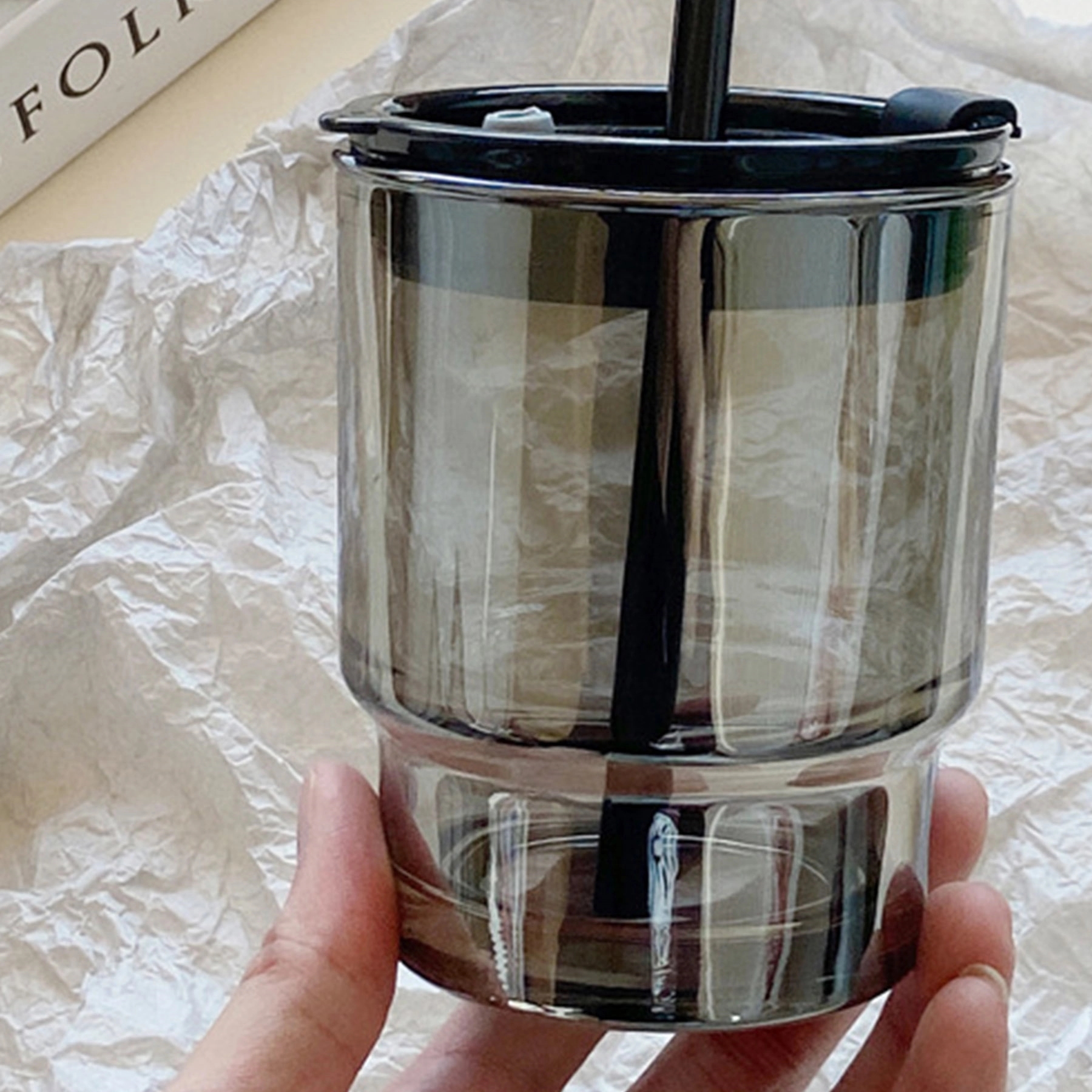 Straw Cup With Lid 5