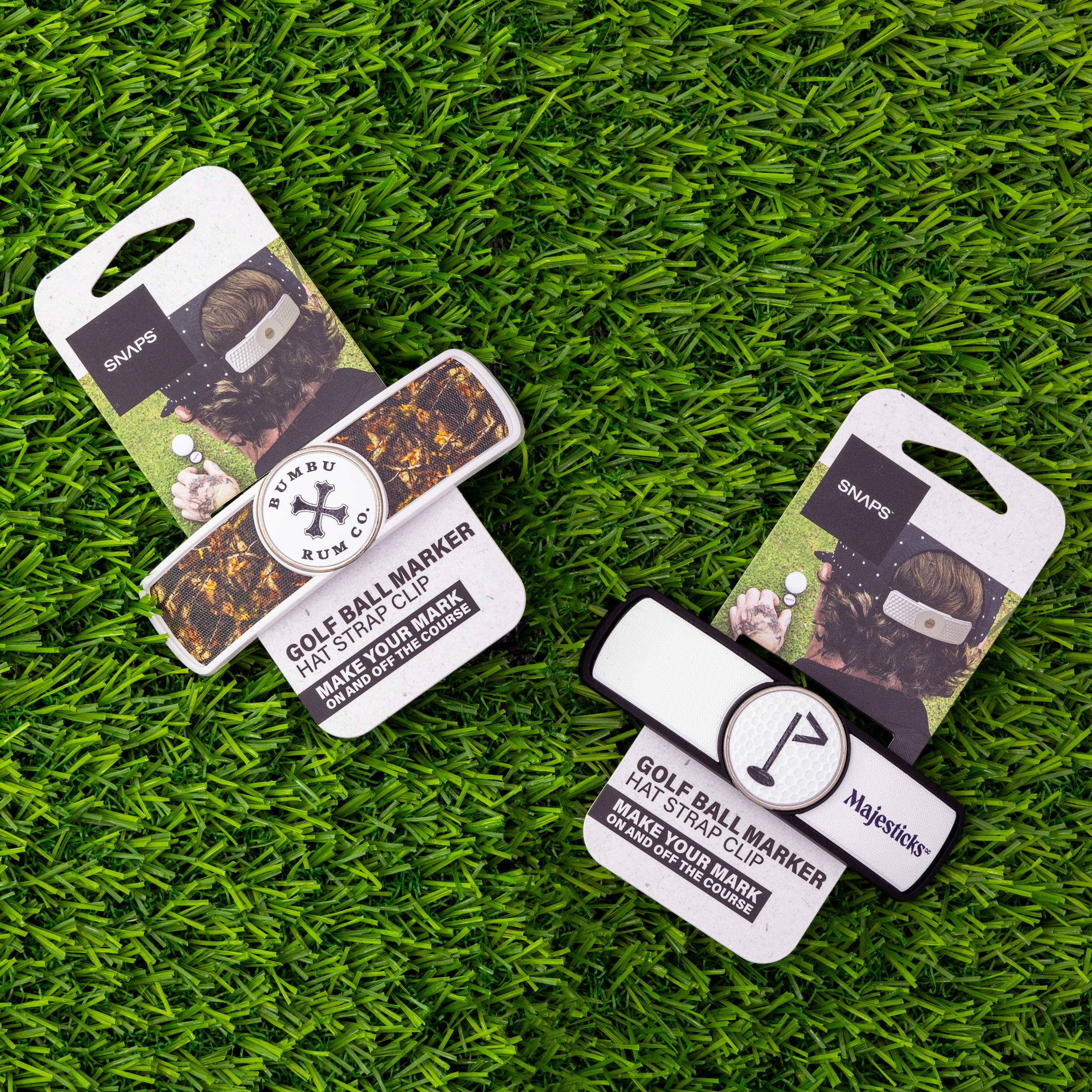 SNAPS Imprinted Golf Hat Strap Clip w/ Ball marker 4