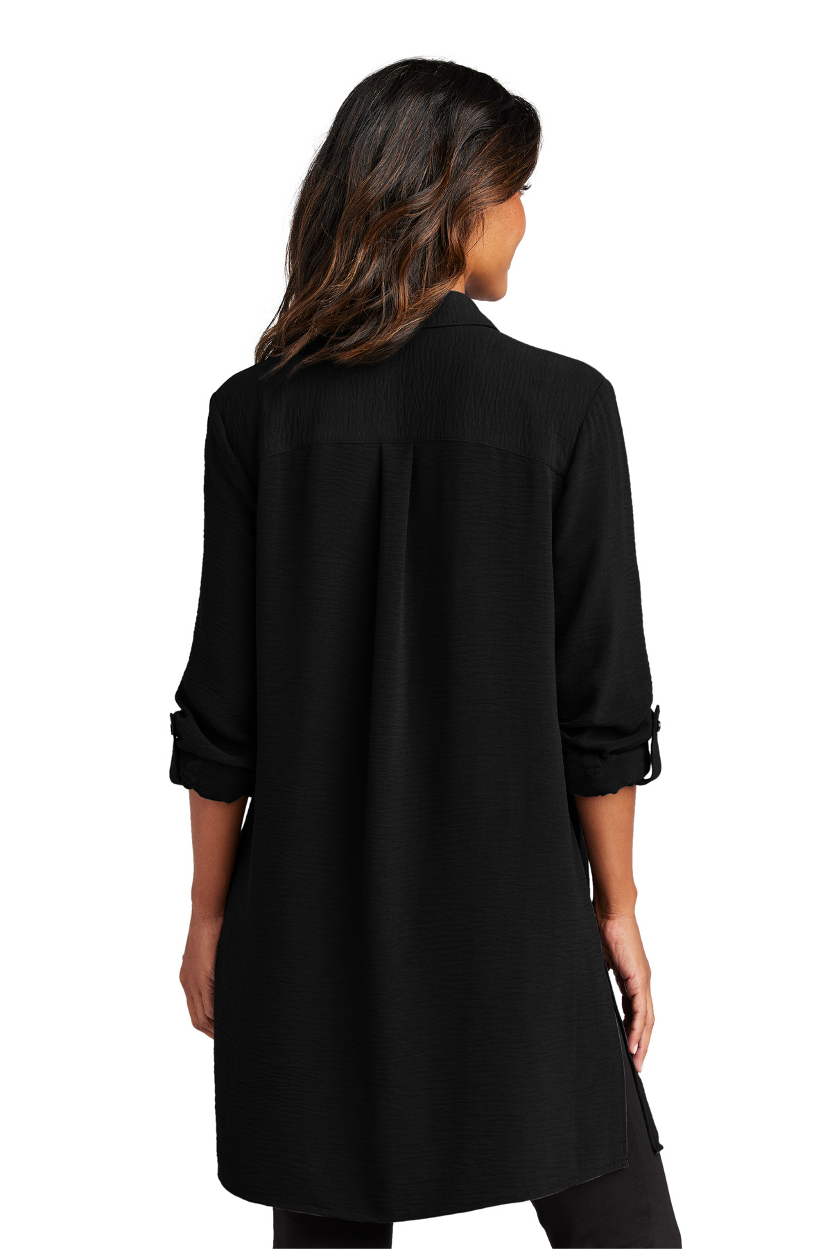 Women's Textured Crepe Long Tunic