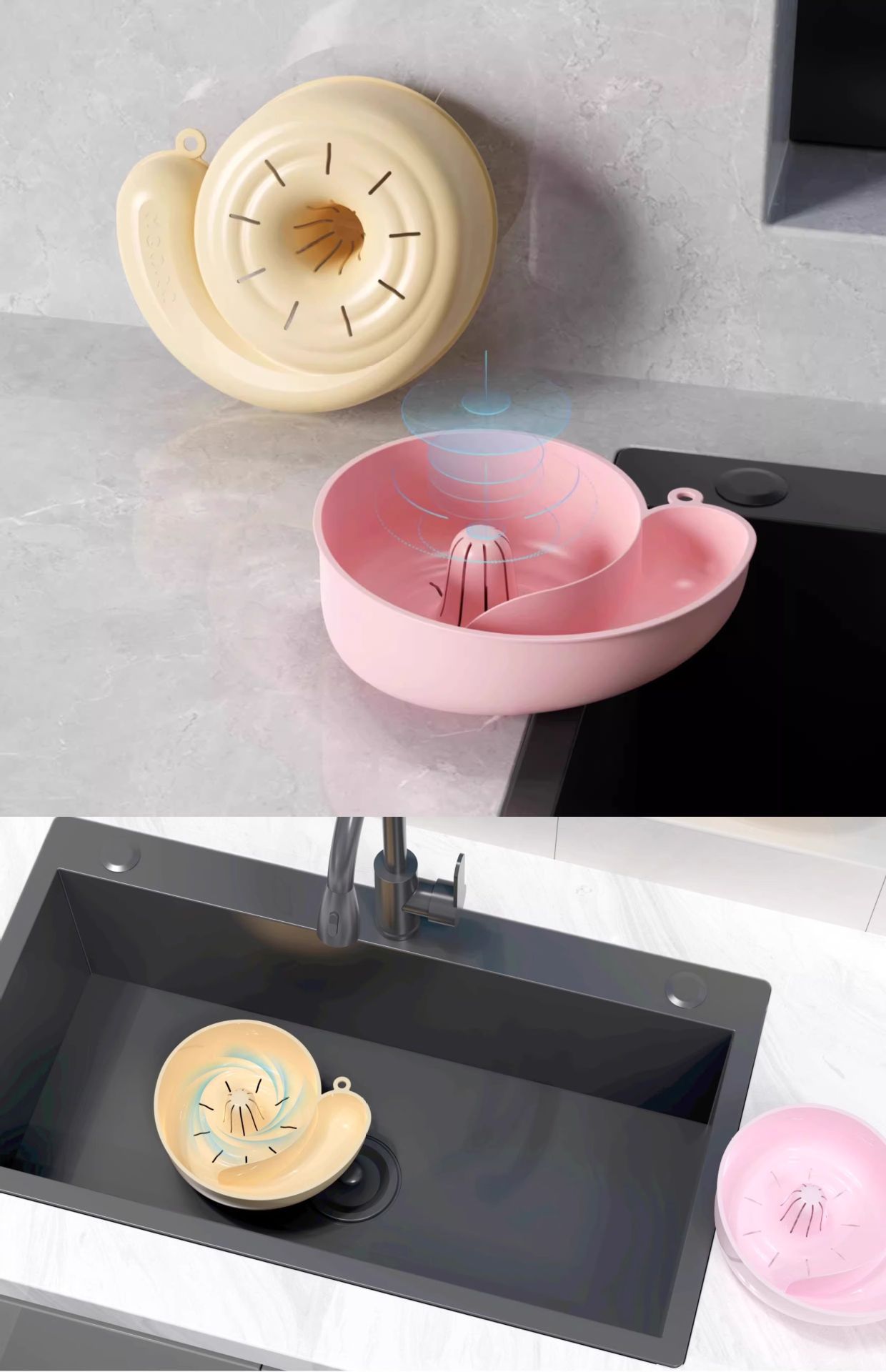 Snail Shaped Draining Basket 7