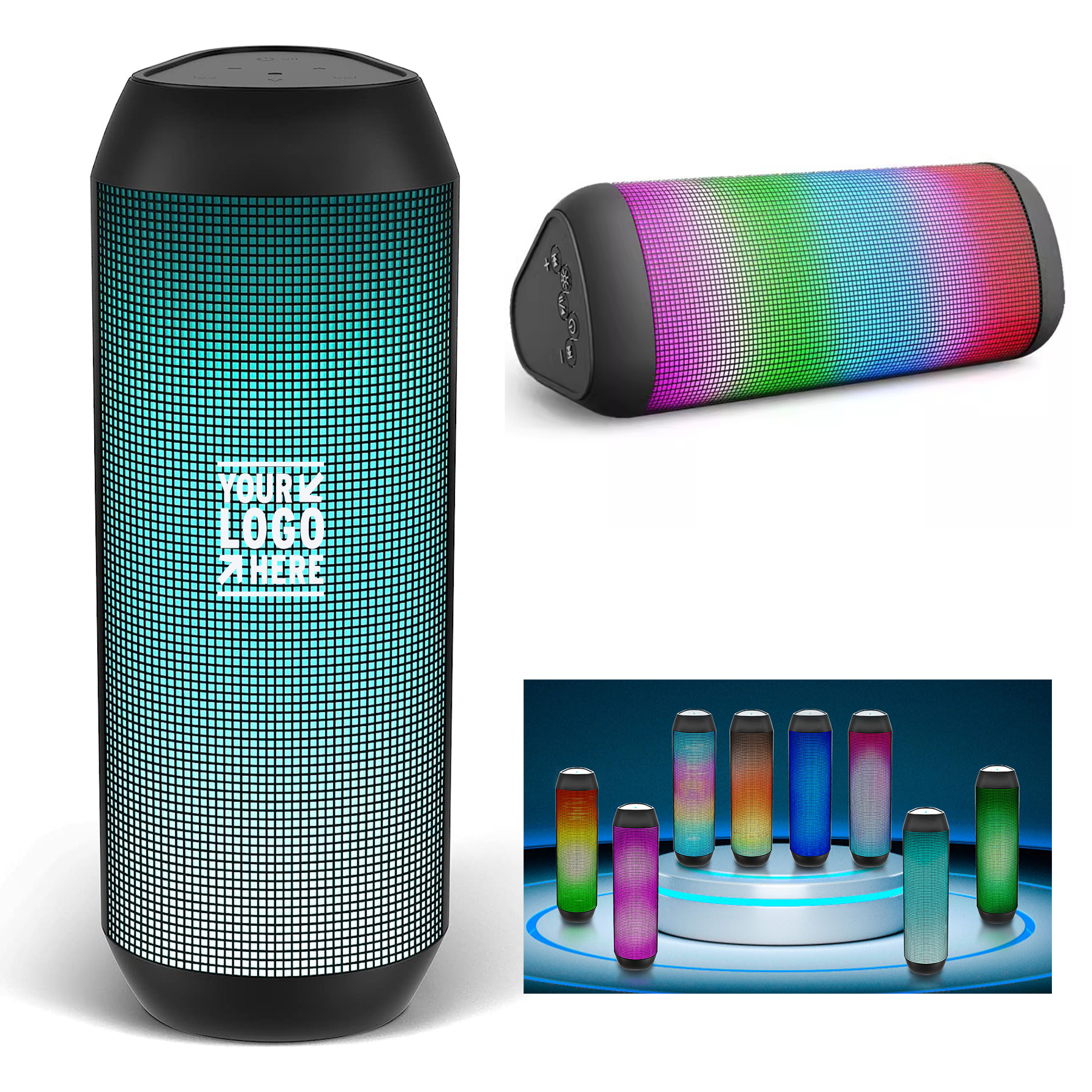 15W Stereo Sound Multi LED Light Dynamic Modes Portable Wireless IPX4 Waterproof Bluetooth Speaker 2