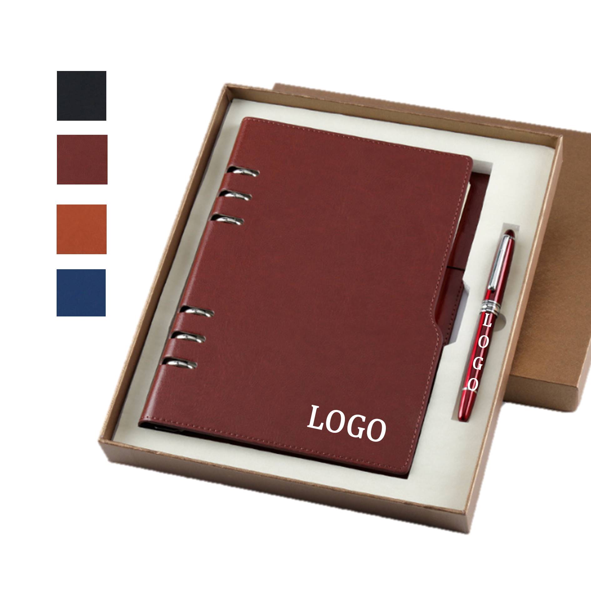 Refillable Hardcover Notebook Pen Gift Box Set 2
