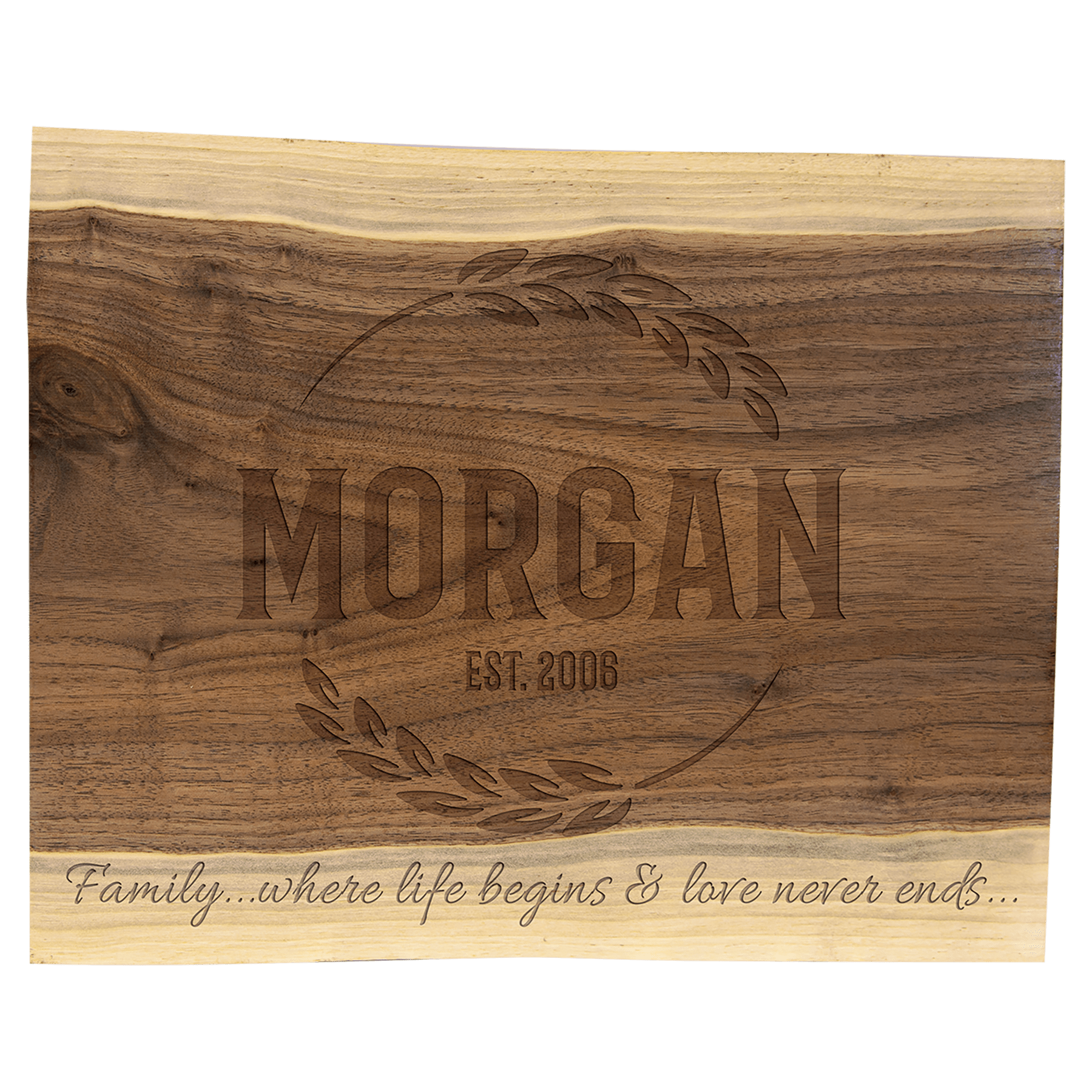 11 1/2"x 8 3/4" Black Walnut Cutting and Charcuterie Board 2