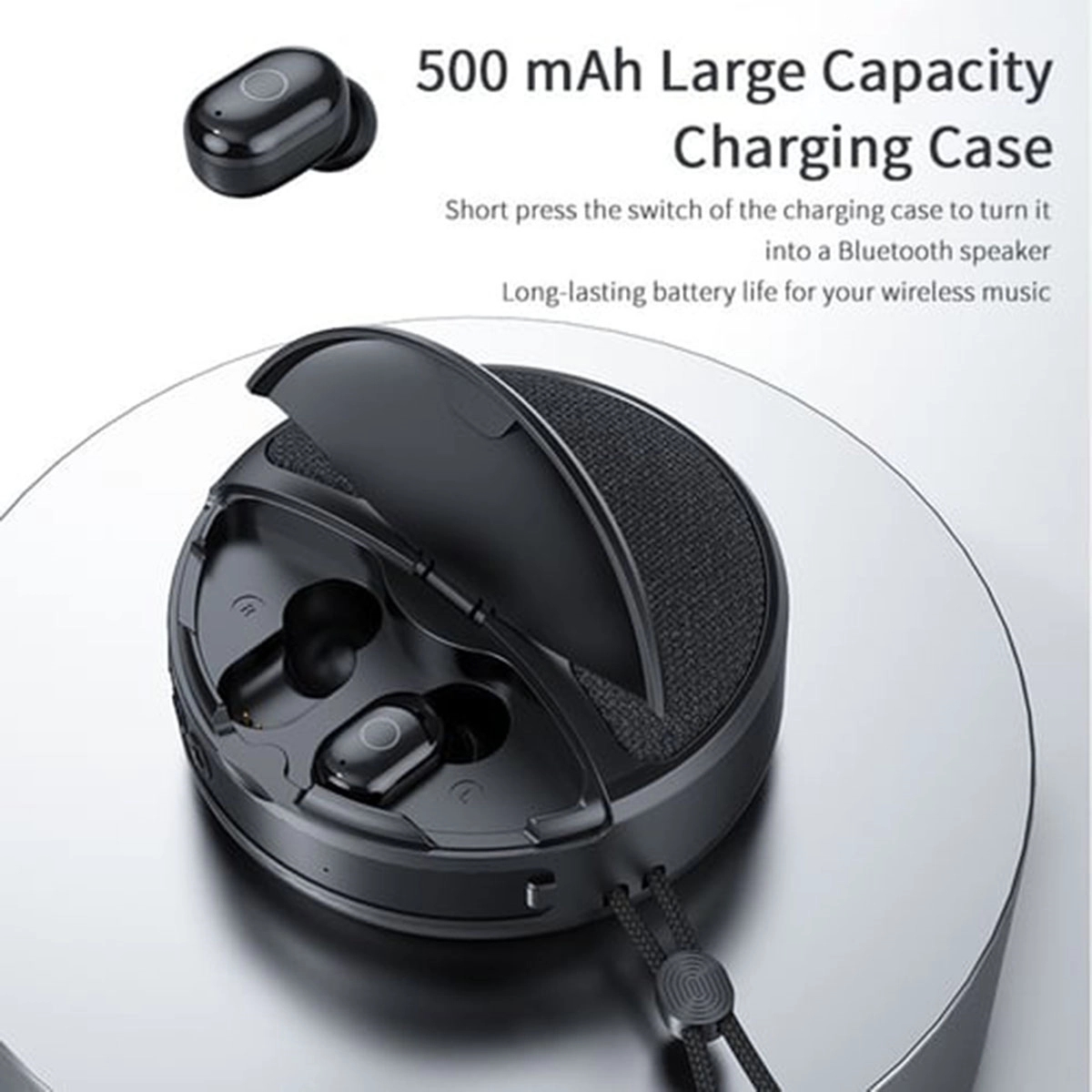 Wireless Bluetooth Speaker with Earbuds 2 In 1 8