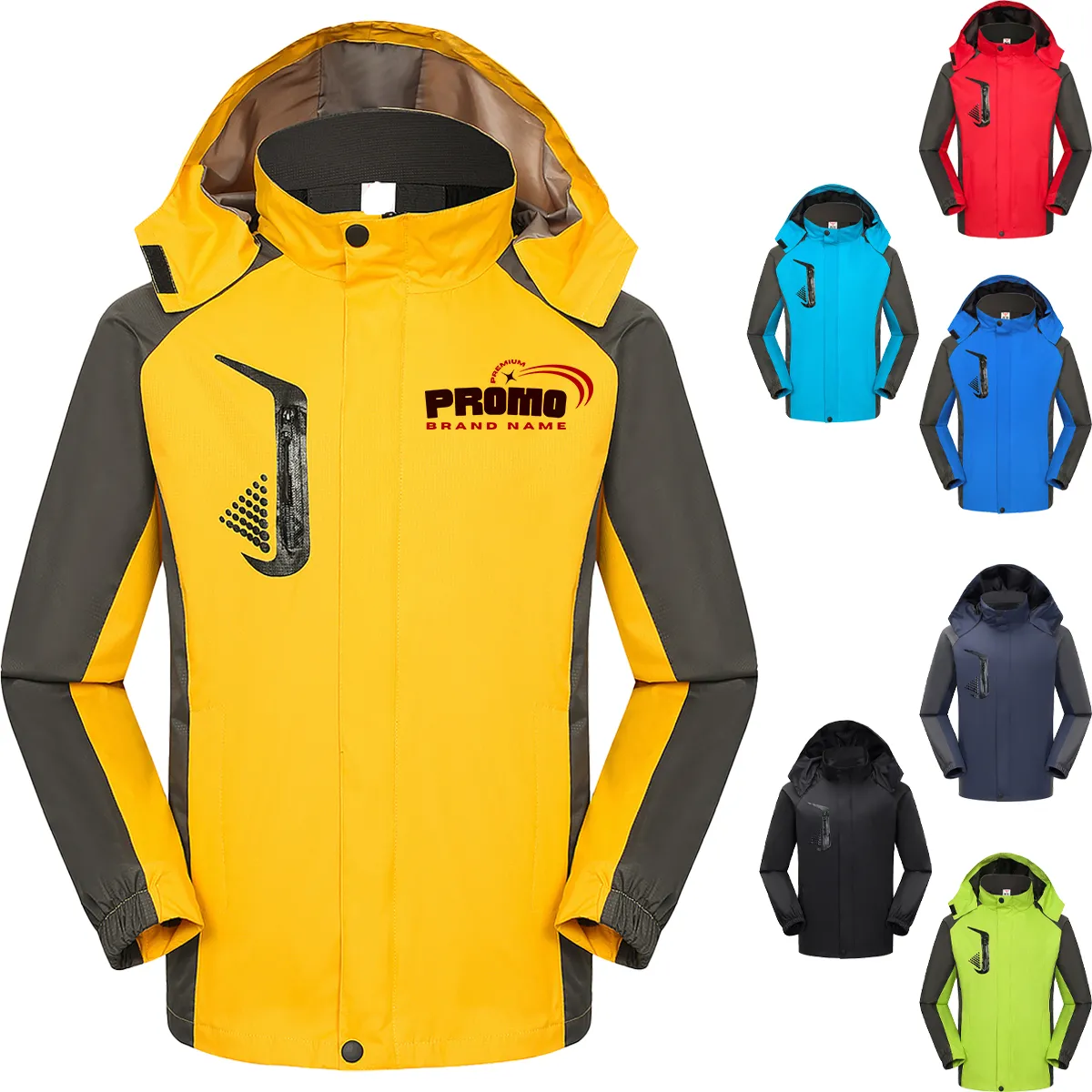 Windproof Multi Pockets Multifunctional Detachable  Jacket 4
