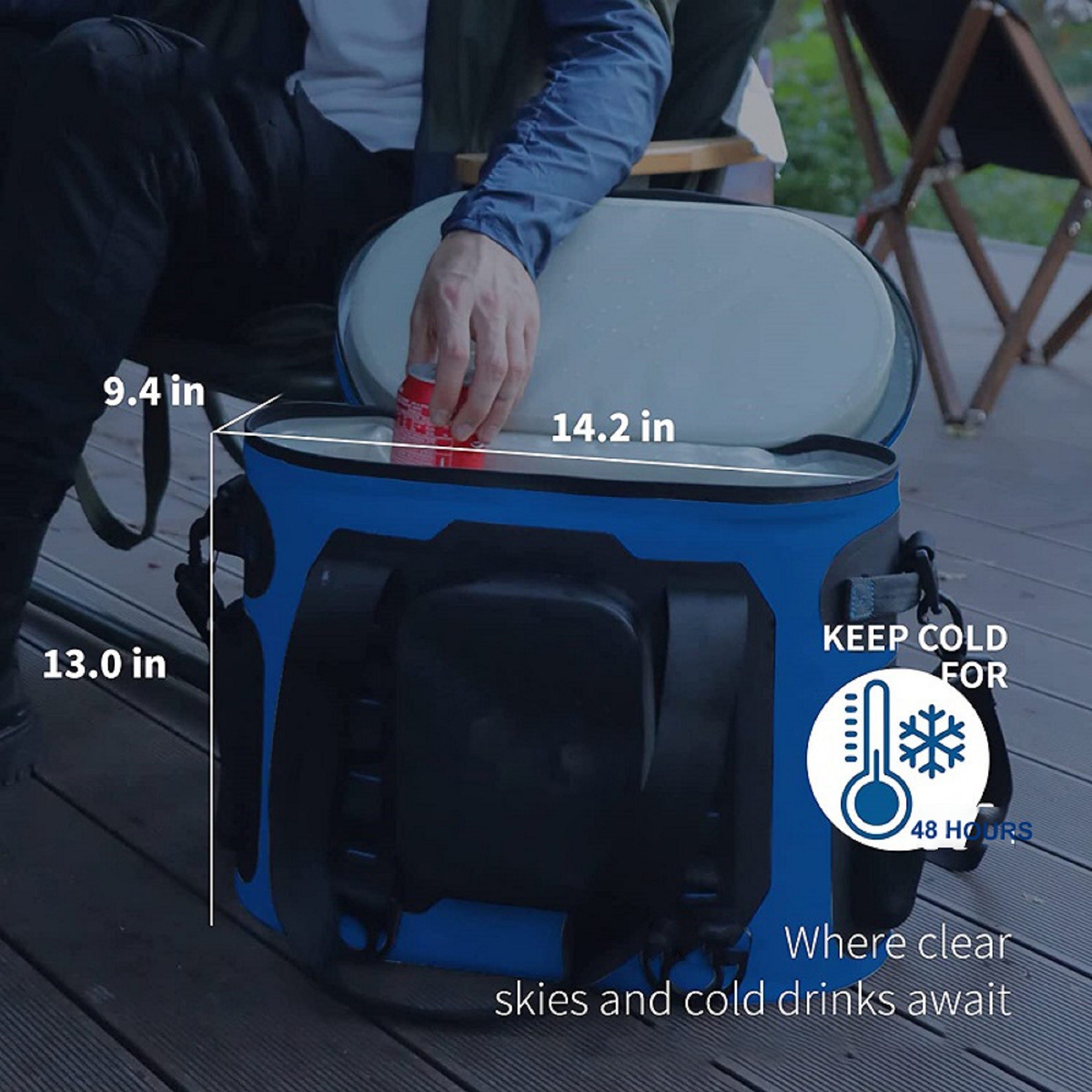 Insulated Cooler Bag Waterproof Soft Cooler 20 Can 5
