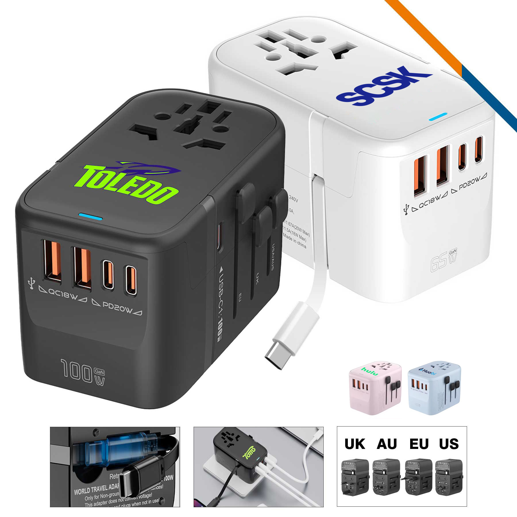 Keila Fast Charging Universal Adapter 2