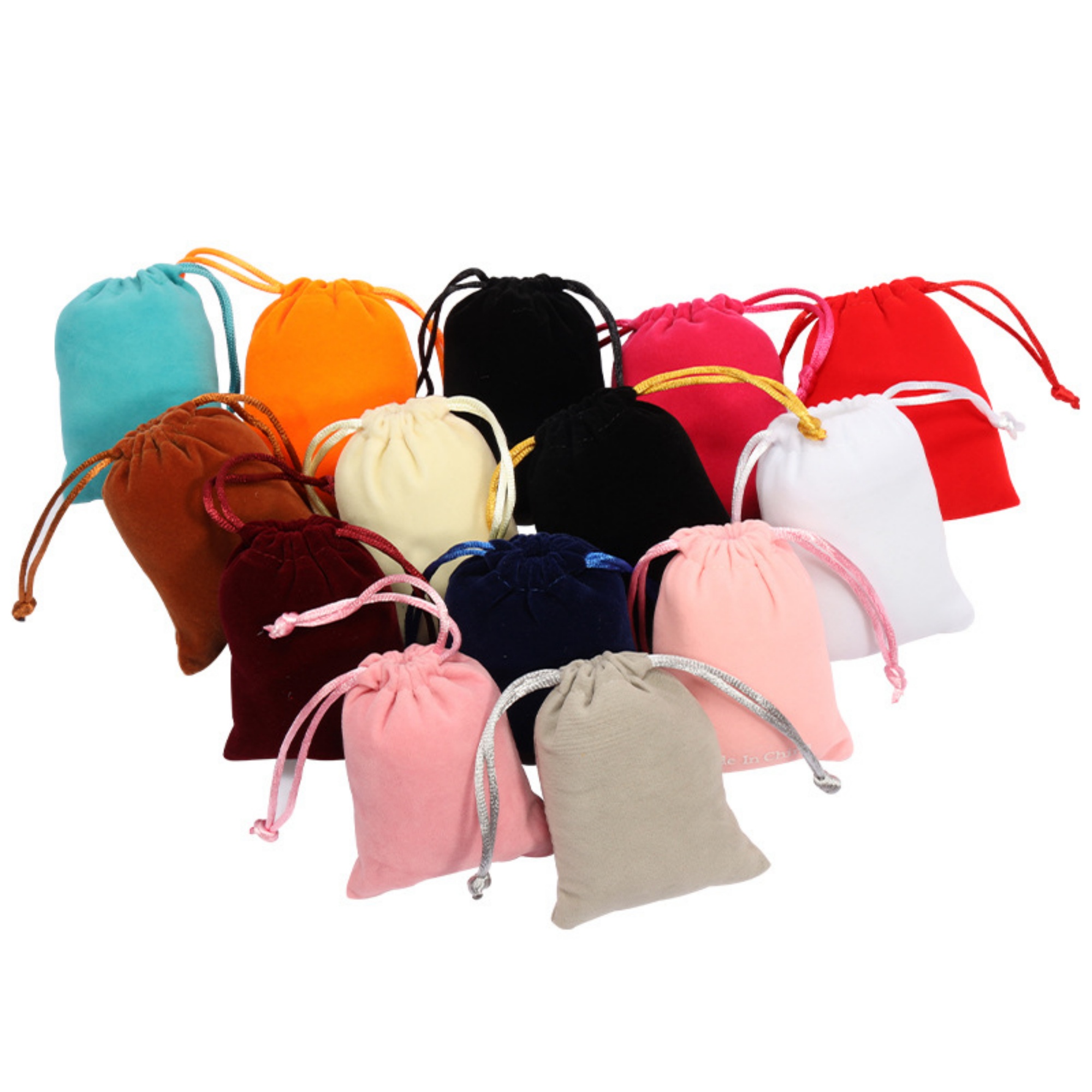 Flannel Drawstring Bag Storage Pouch 8