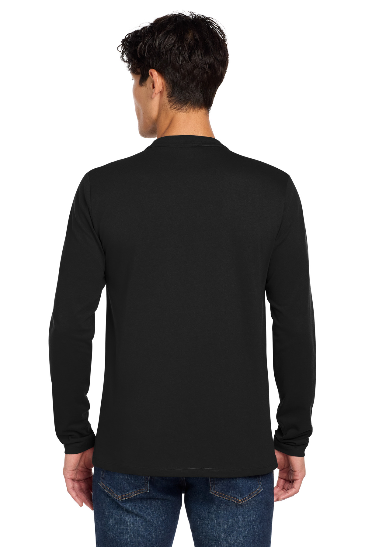 New Era Heritage Blend Long Sleeve Crew Tee. NEA102 10