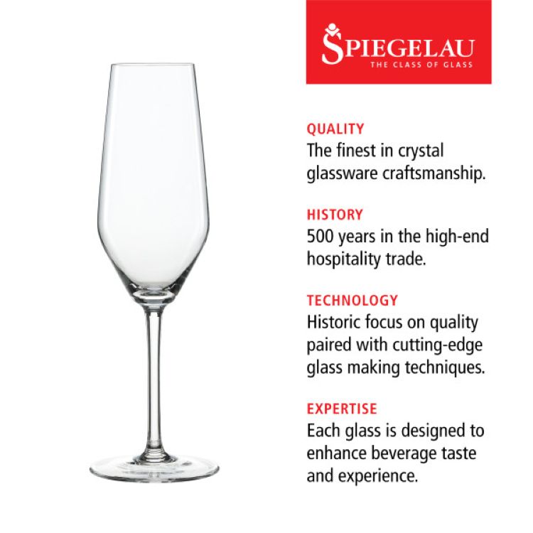 Spiegelau Style 8.5oz Champagne Flute, set of 4 6