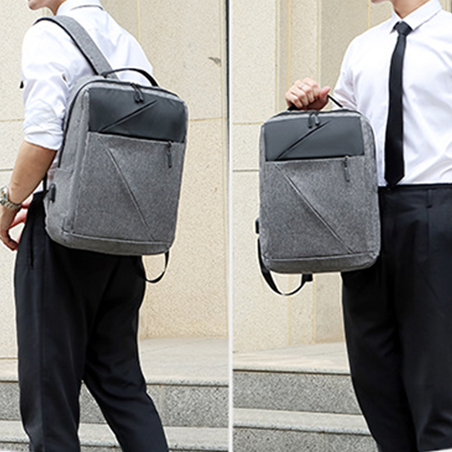 3 in 1 Oxford Backpack Set With Usb Charging Port 5