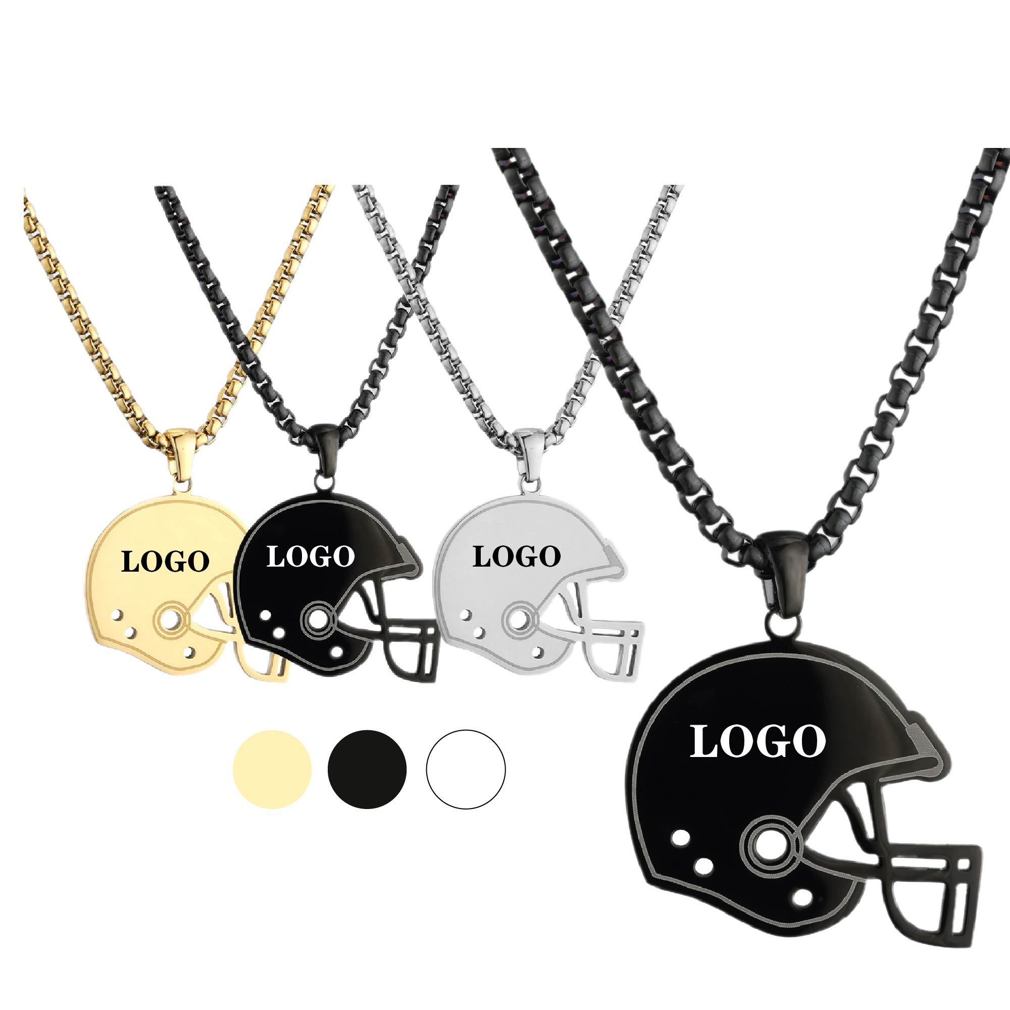 Steel Football Activity Necklace 1