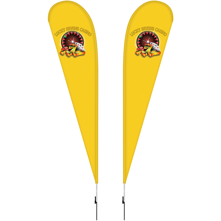 12' Double Sided Teardrop Banner w/ Premium Hardware & Spike 22