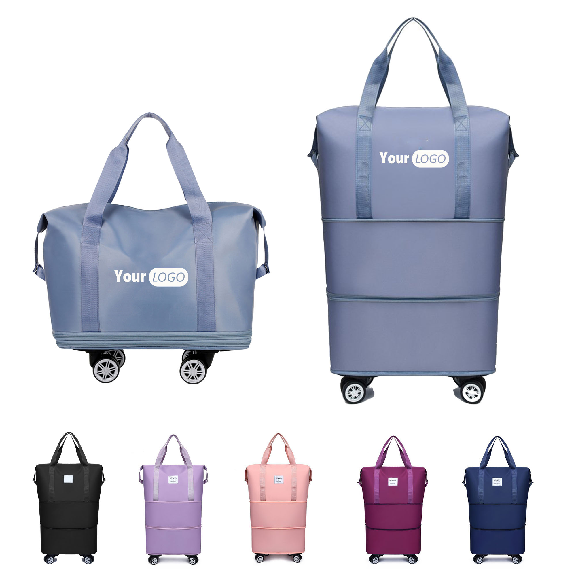 Universal Wheel Detachable Folding Travel Bag 1