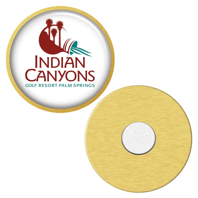 Express Vibraprint 1" Round Lapel Pin With Magnet Back 2