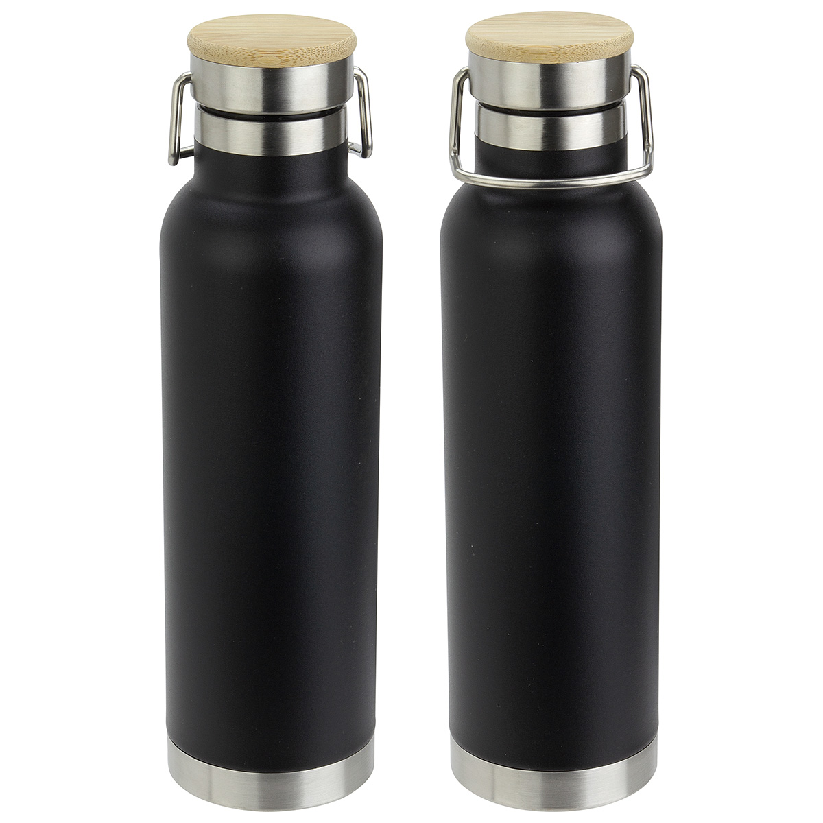 Cusano 22 oz Vacuum Insulated Stainless Steel Bottle with Bamboo Cap, custom water bottle with logo imprint 32