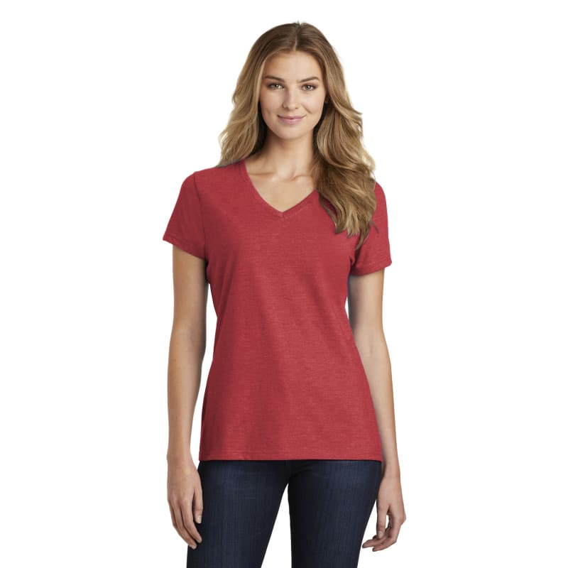 Port & Company Women's Fan Favorite Blend V-Neck Tee. 5