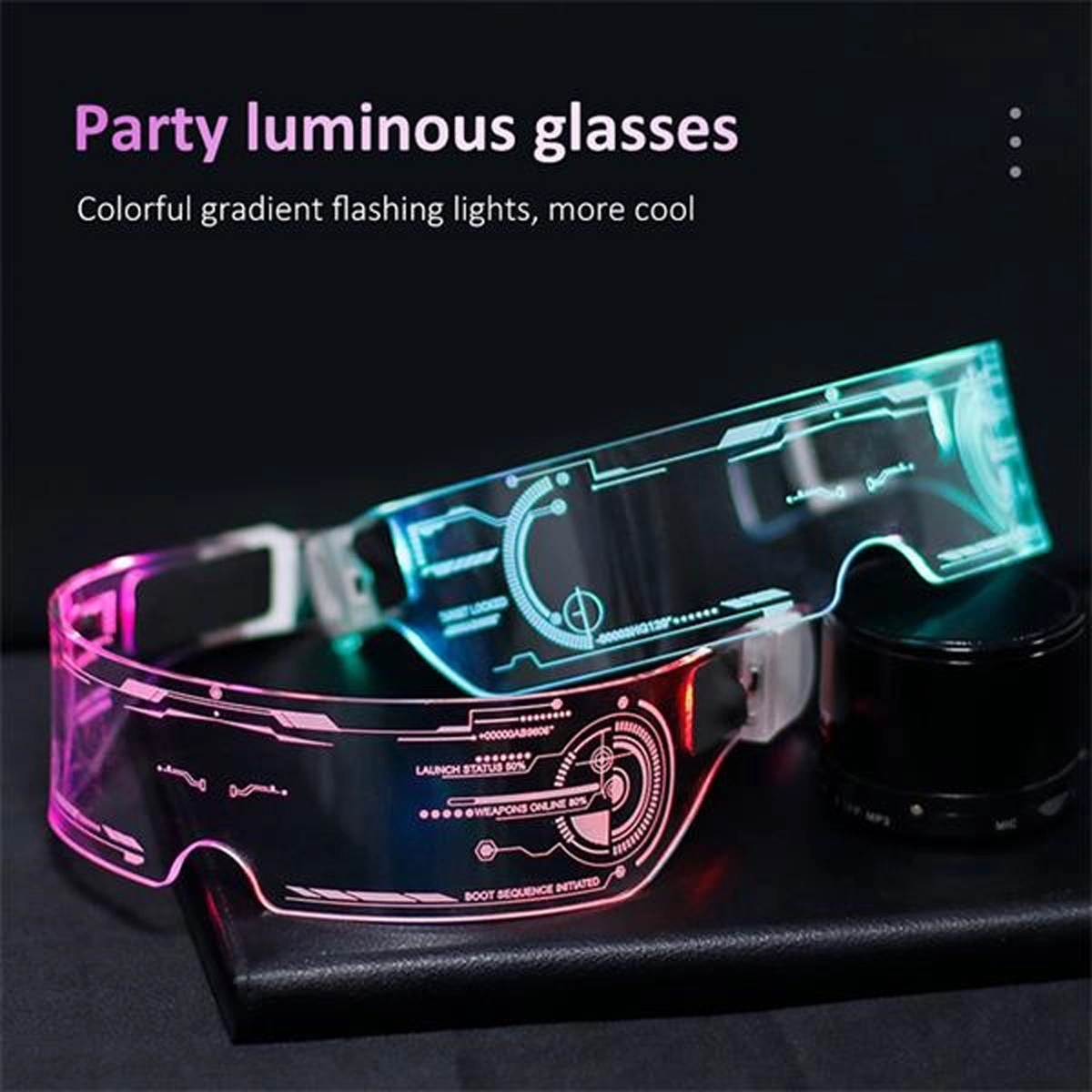 Colorful Luminous Technology Glasses LED 2