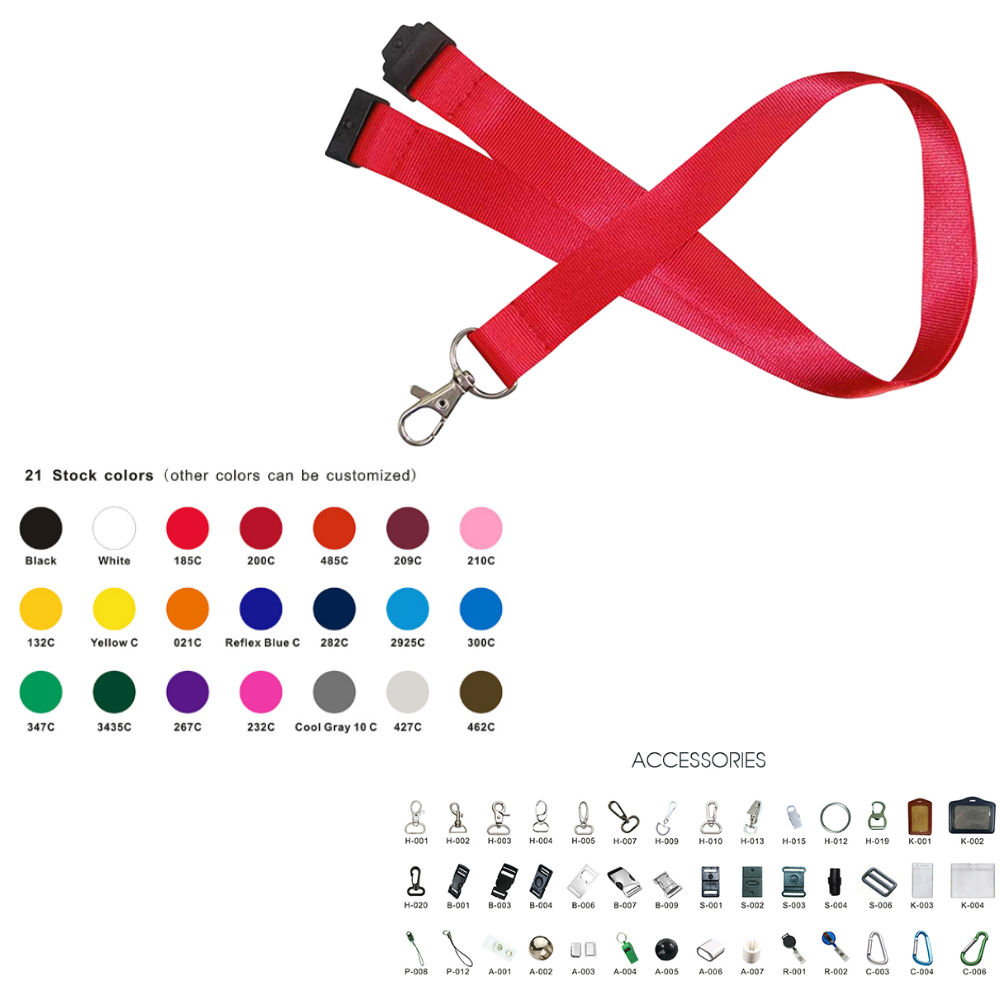 1" Polyester Lanyards 1