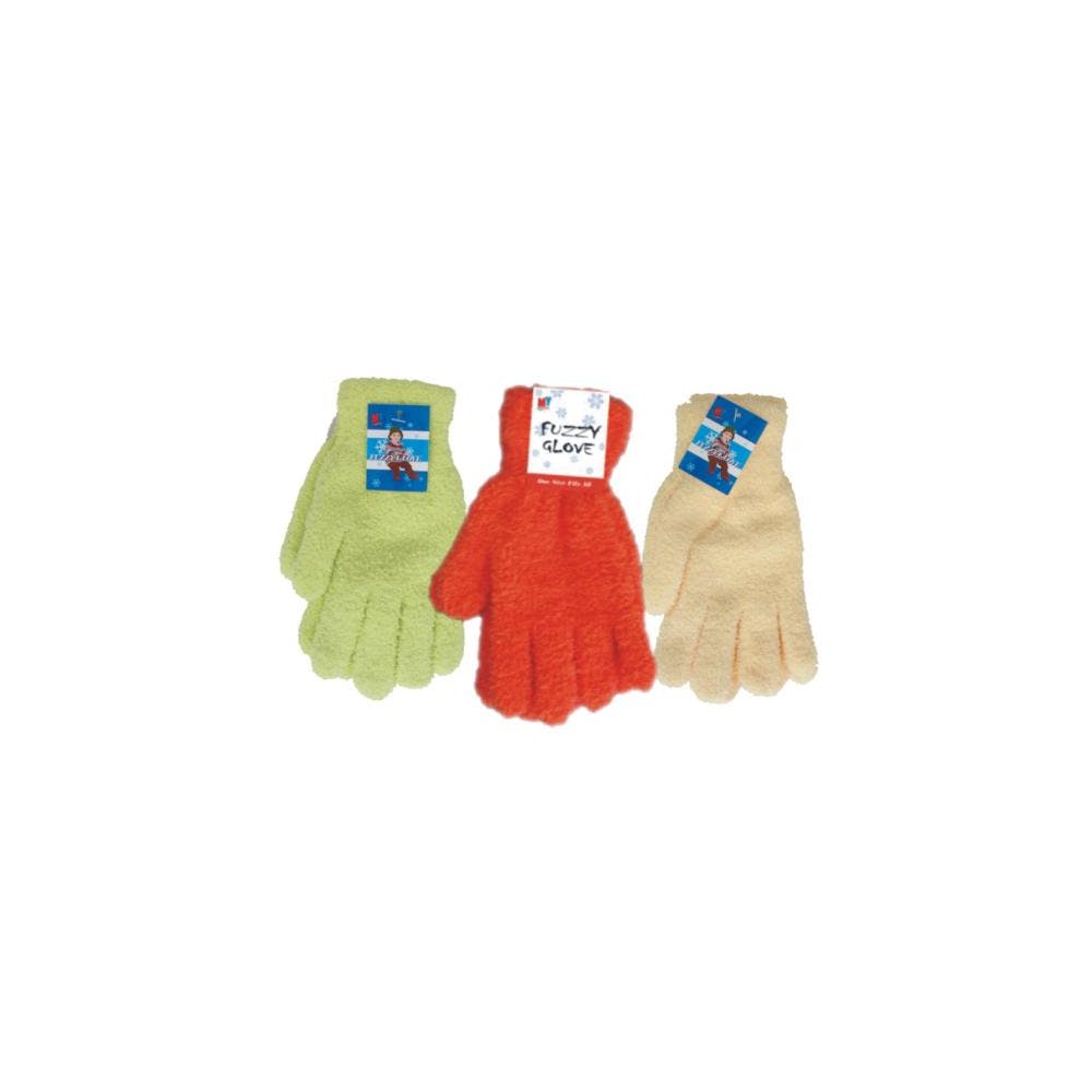 Women's Fuzzy Gloves Assorted 2