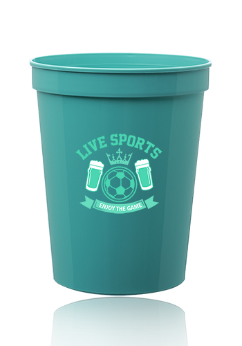 16 oz. Reusable Plastic Stadium Cups 18