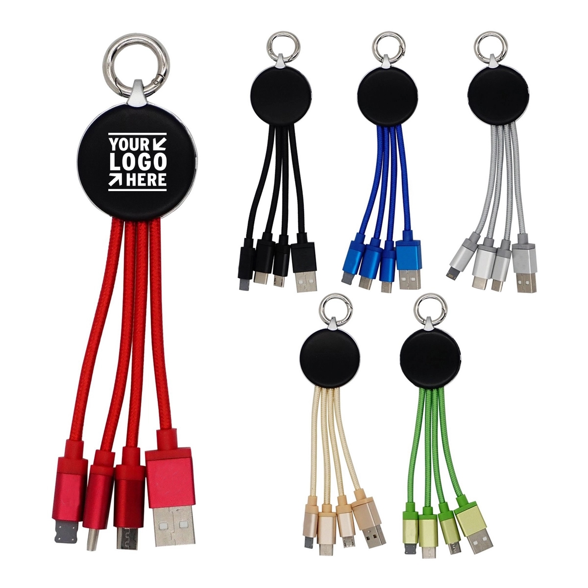 3 In 1 Light Up Logo Charging Cable 2