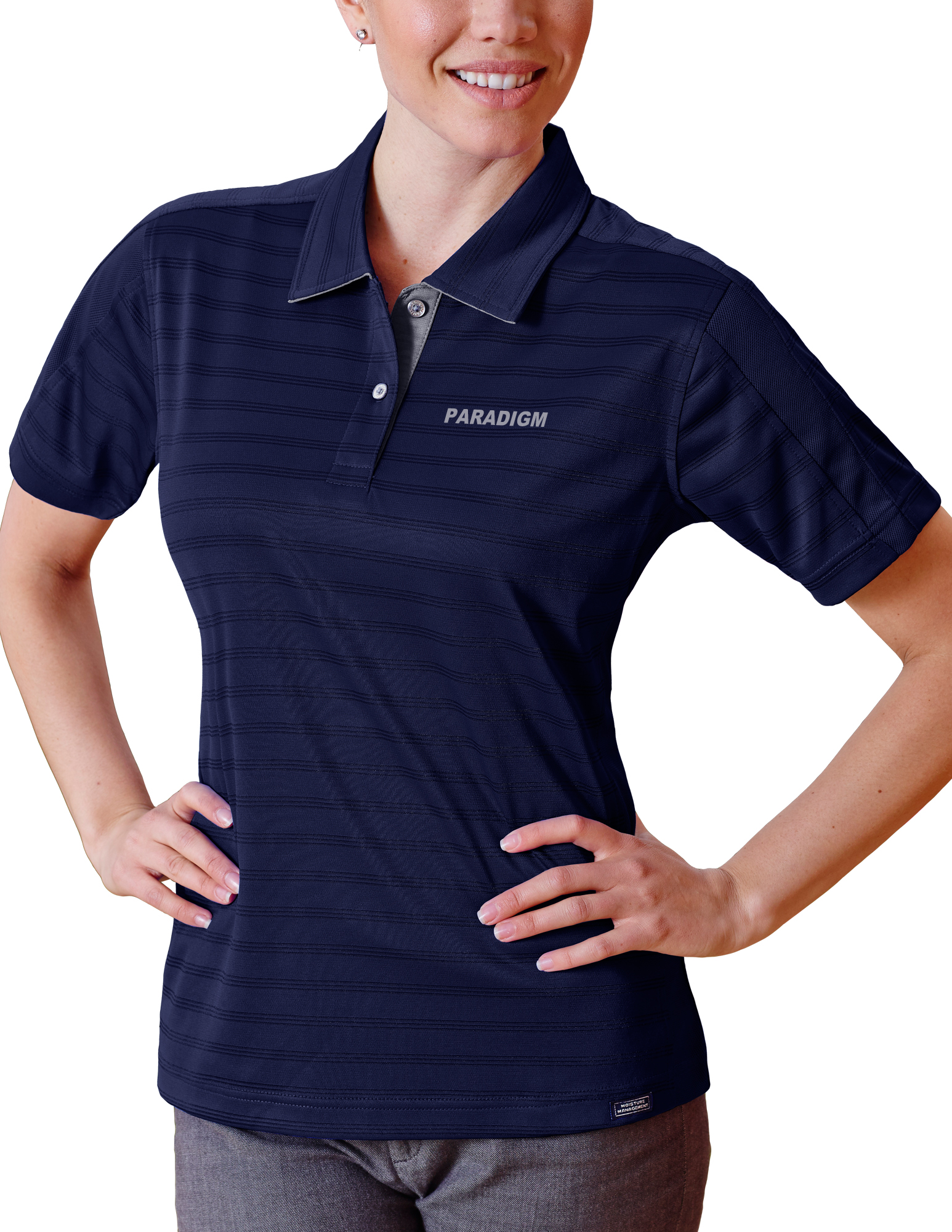 Ladies' Paradigm Engineer Track Knit Polo Shirt 10