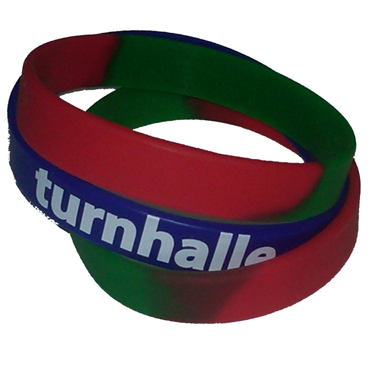Printed Segmented Silicone Wristband 1