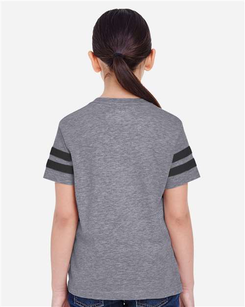 Youth Football Fine Jersey Tee - 6137 75