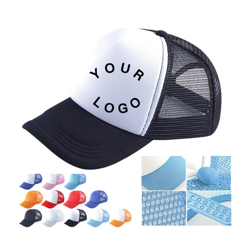 Ventilated Trucker Hat with Mesh Back for Sports 7