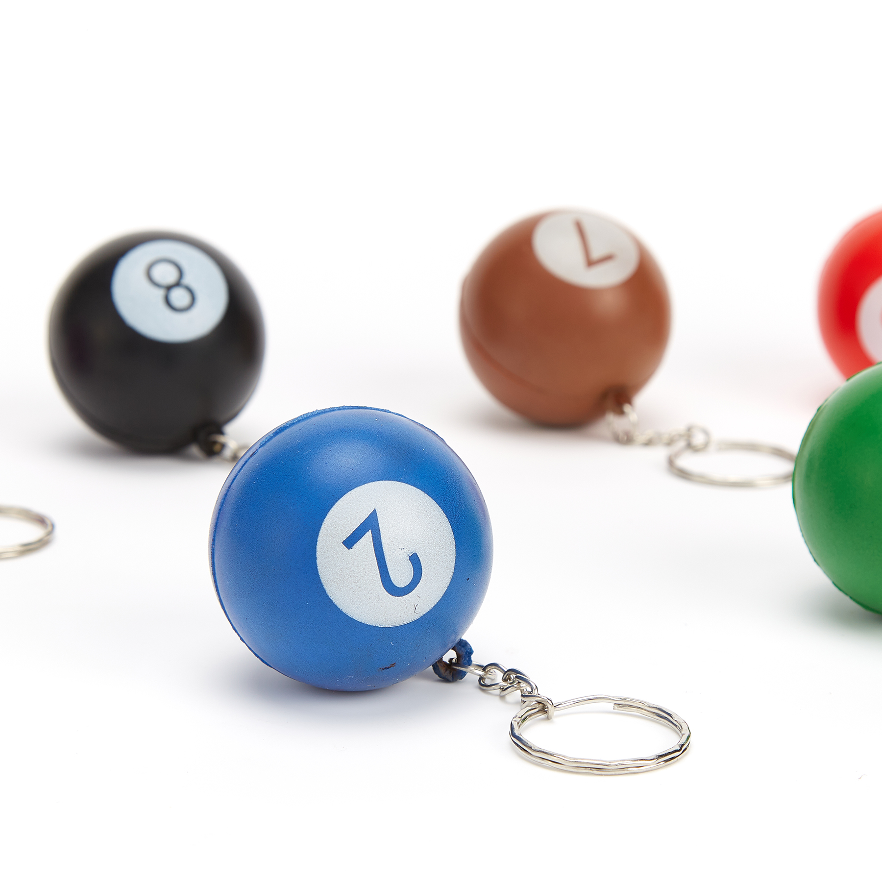 2 in 1 Billiard Ball Keychain and Stress Reliever 5