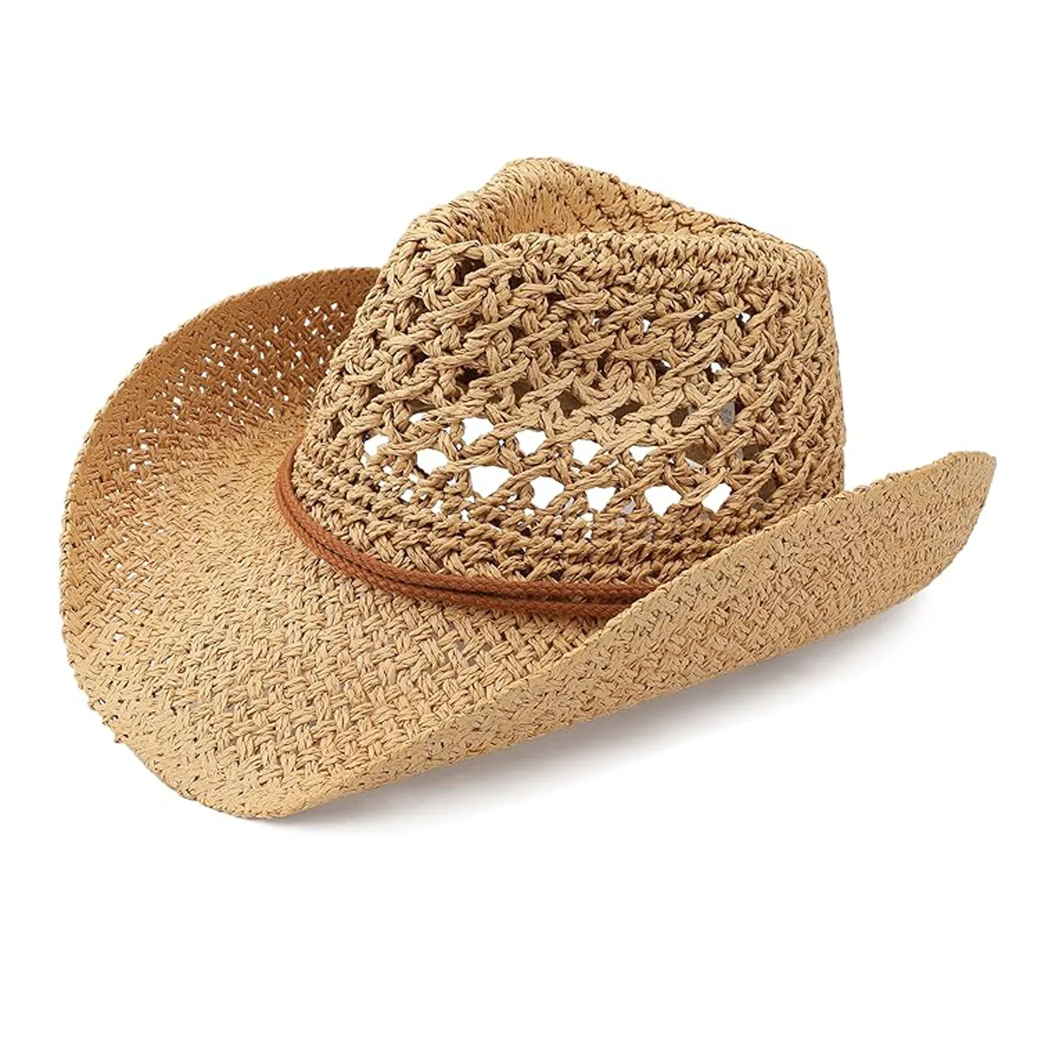 Adult Sun Straw Western Cowboy Hat 3