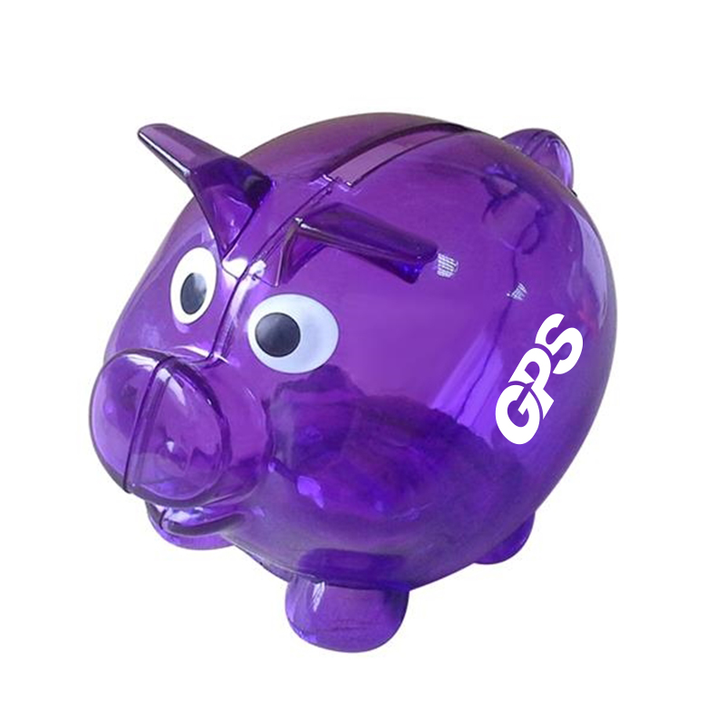 4 " Mini Plastic Piggy Bank 3