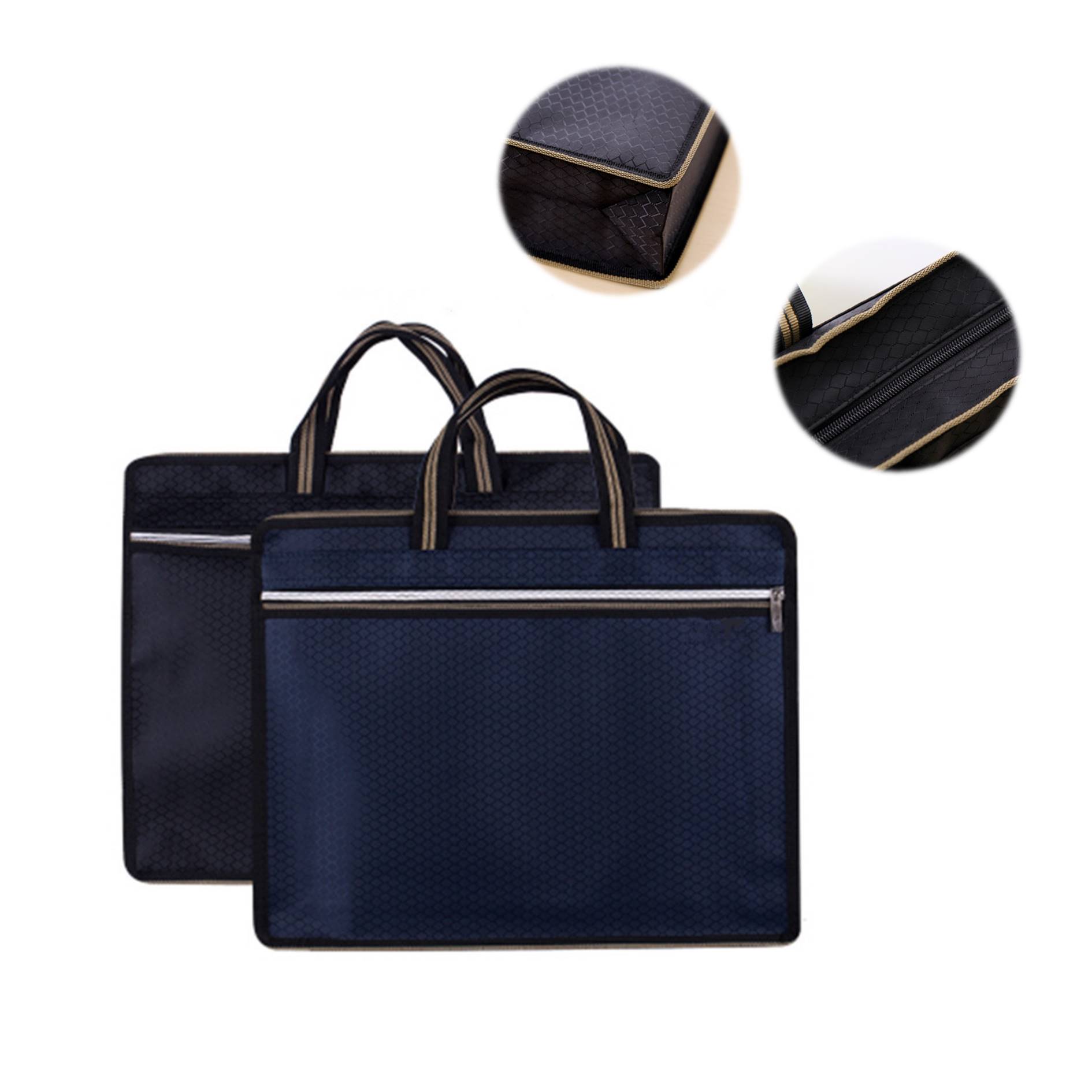 Waterproof Canvas Thickened Portable File Bag 3