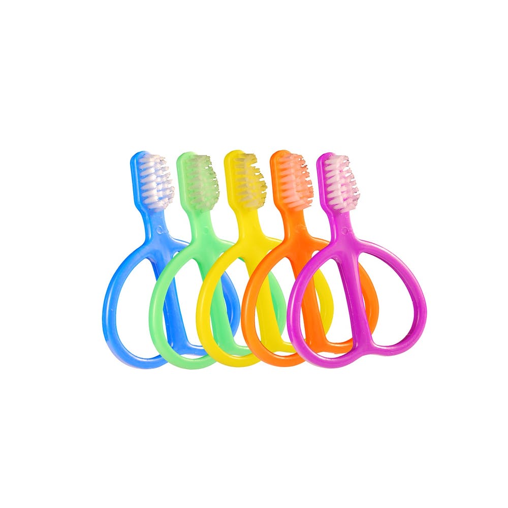 Baby Toothbrush Teething Rings - Assorted Colors 12M+ 1