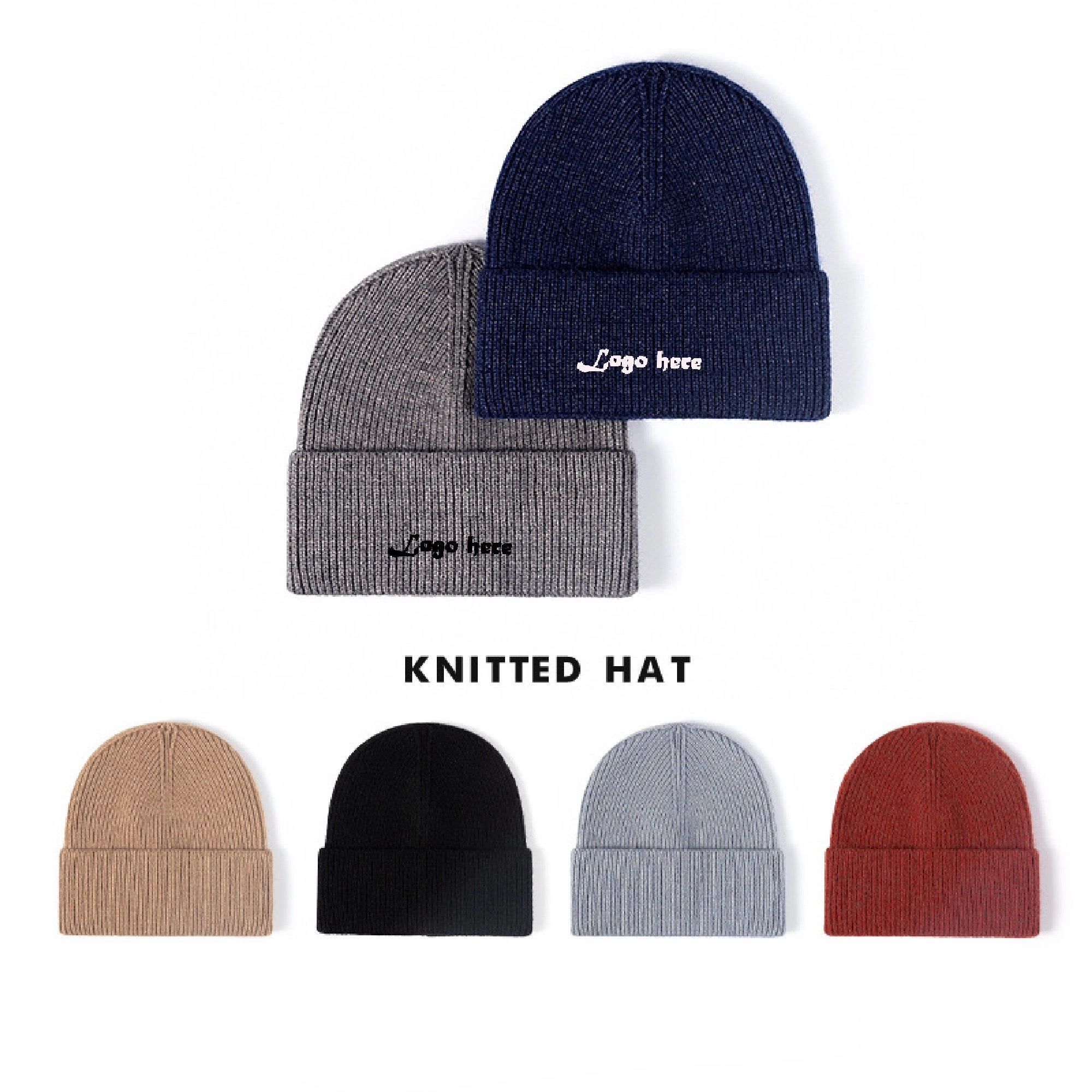 Adjustable Unisex Knit Beanie MOQ 50PCS