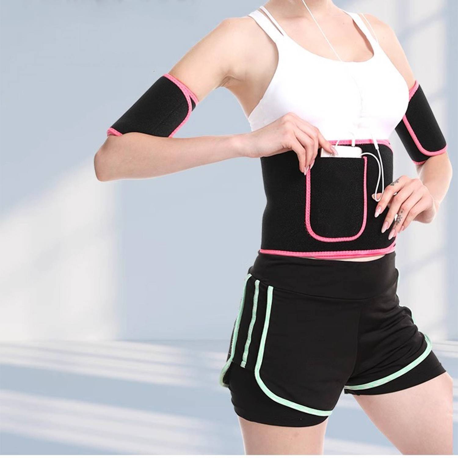 Adjustable Neoprene Waist Trainer Belt for Men Women 8