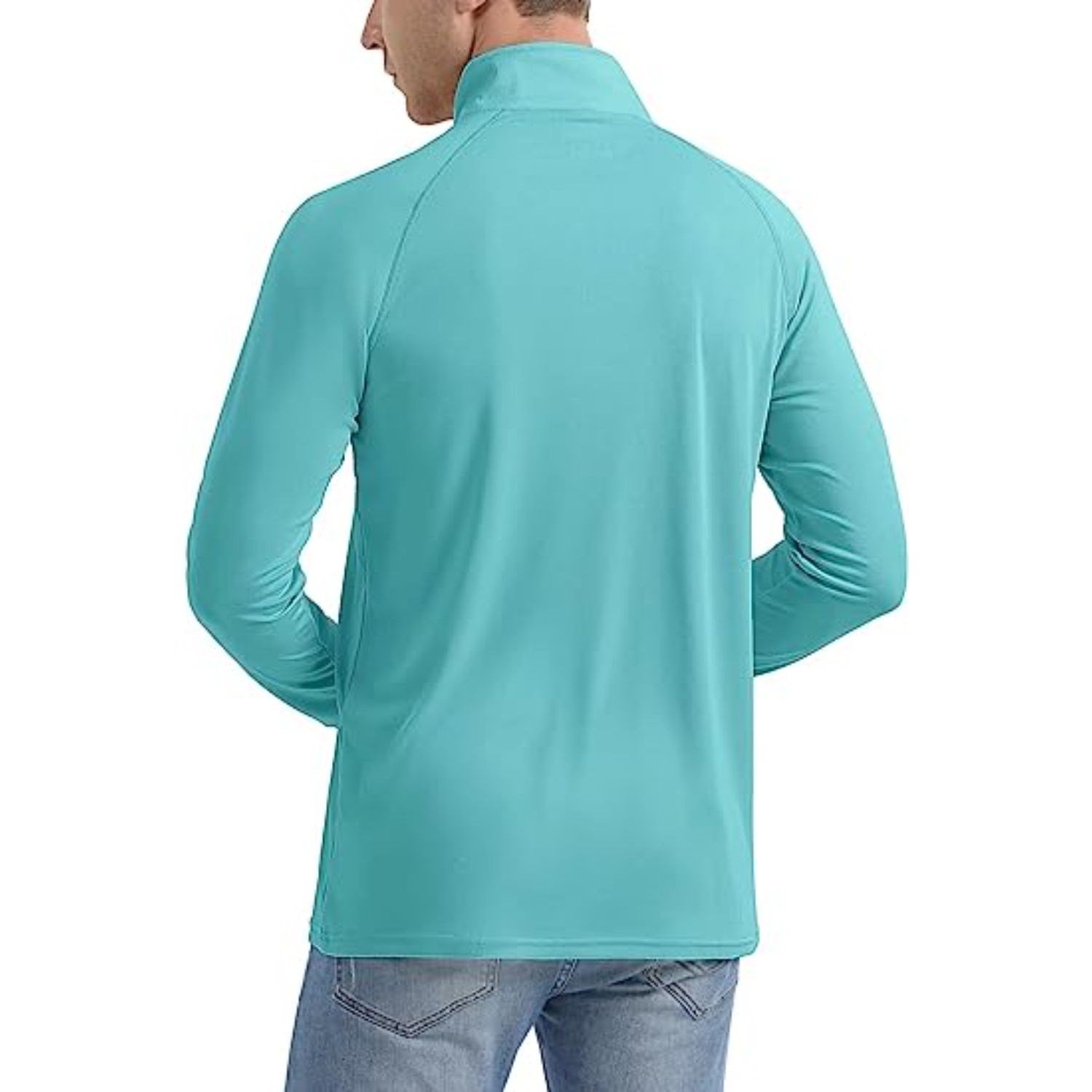 REPREVE® - Men's Quarter Zipper rPET Polyester Raglan Sleeve 1