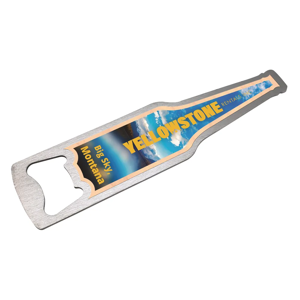 UV Color Metal Opener - Maple or Cherry Wood Imprint 2