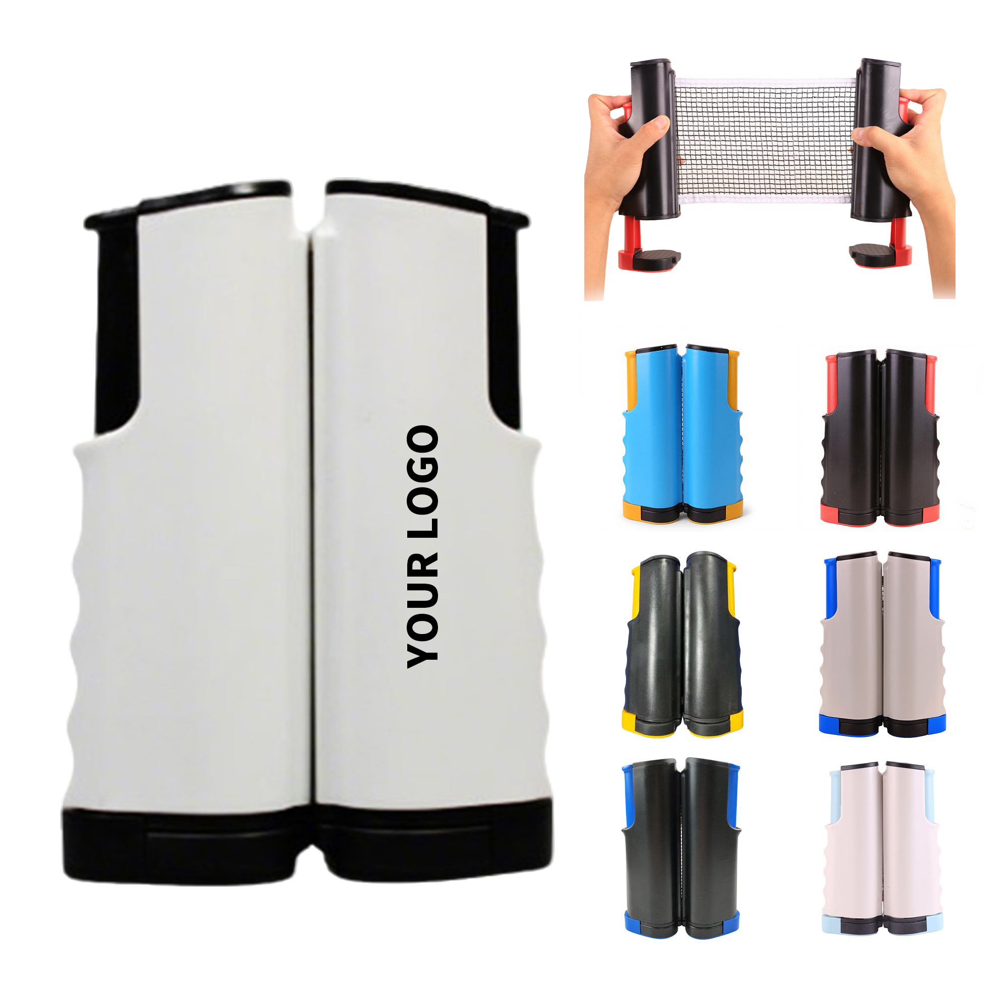 Portable Table Tennis Telescopic Net 8" Length x 5.5" Width 7